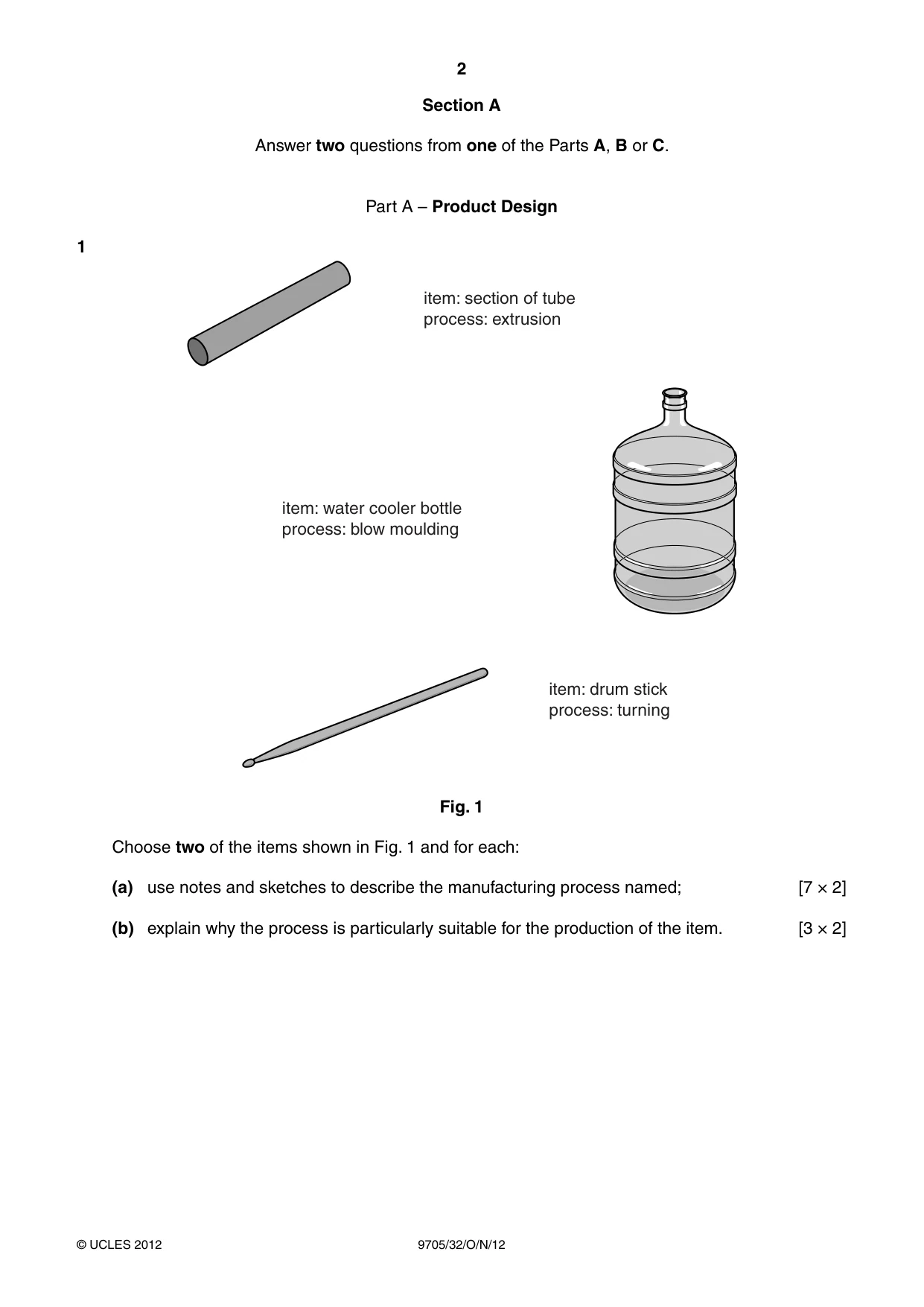 Cambridge A Level Design and Technology 9705 2012 Oct/Nov Paper 3 · Variant 2 question paper, page 2 of 12