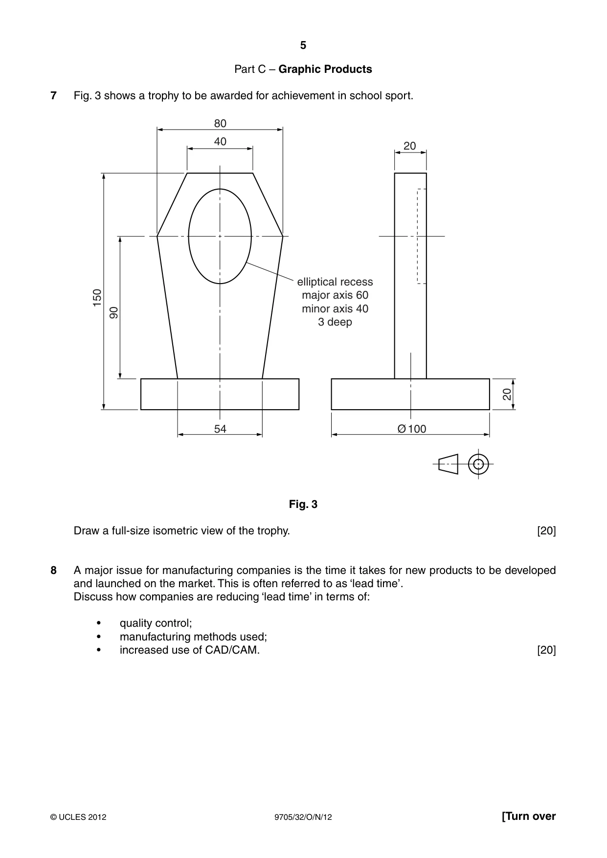 Cambridge A Level Design and Technology 9705 2012 Oct/Nov Paper 3 · Variant 2 question paper, page 5 of 12