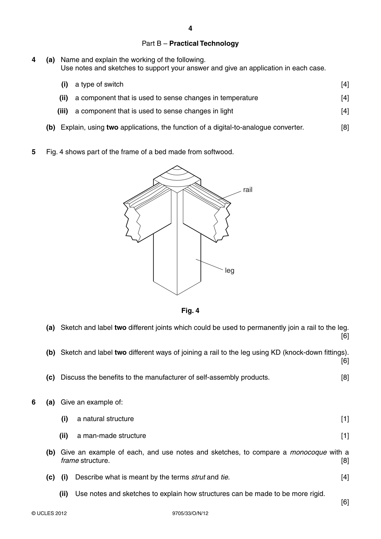 Cambridge A Level Design and Technology 9705 2012 Oct/Nov Paper 3 · Variant 3 question paper, page 4 of 12