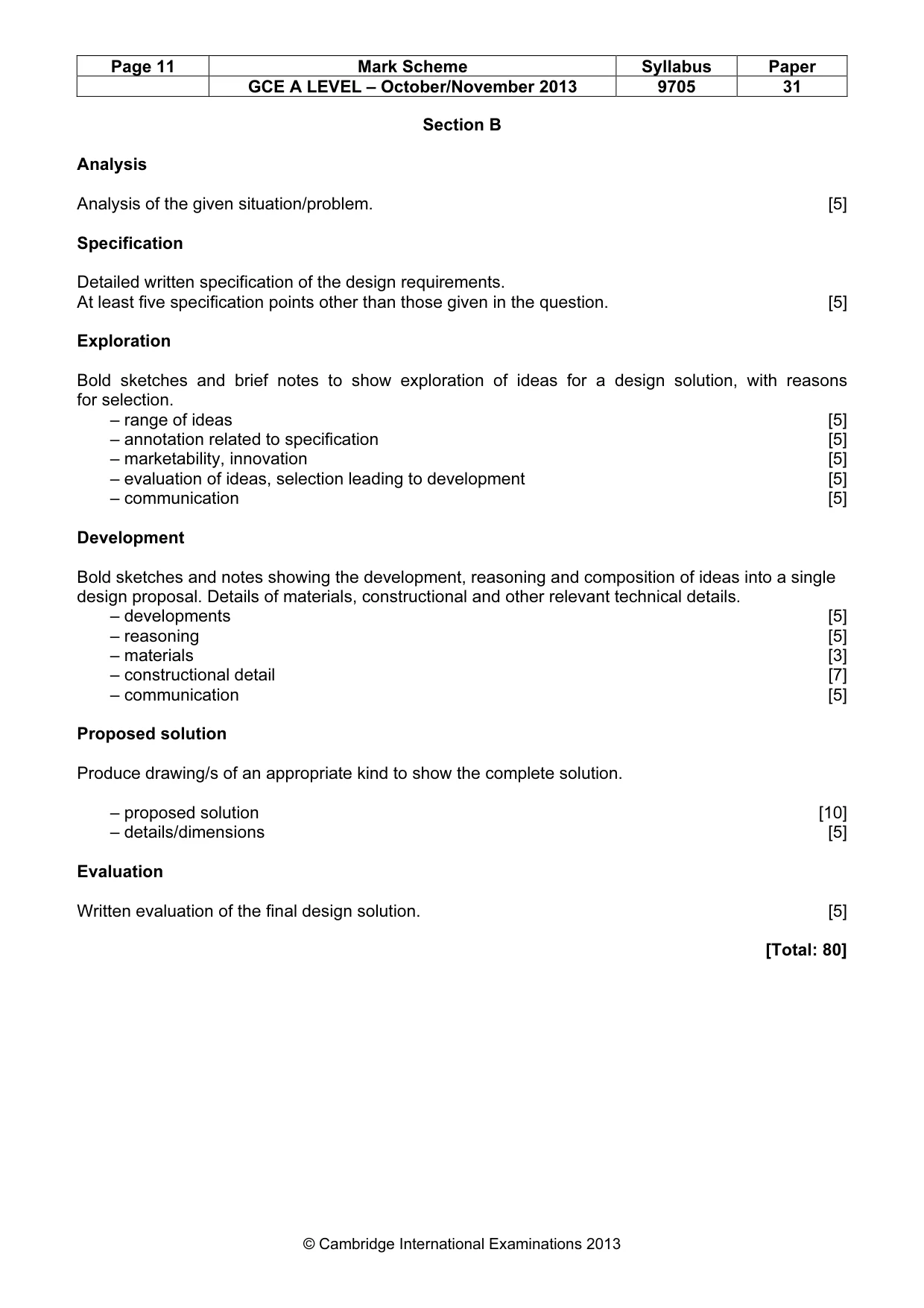 Mark scheme, page 11 of 11