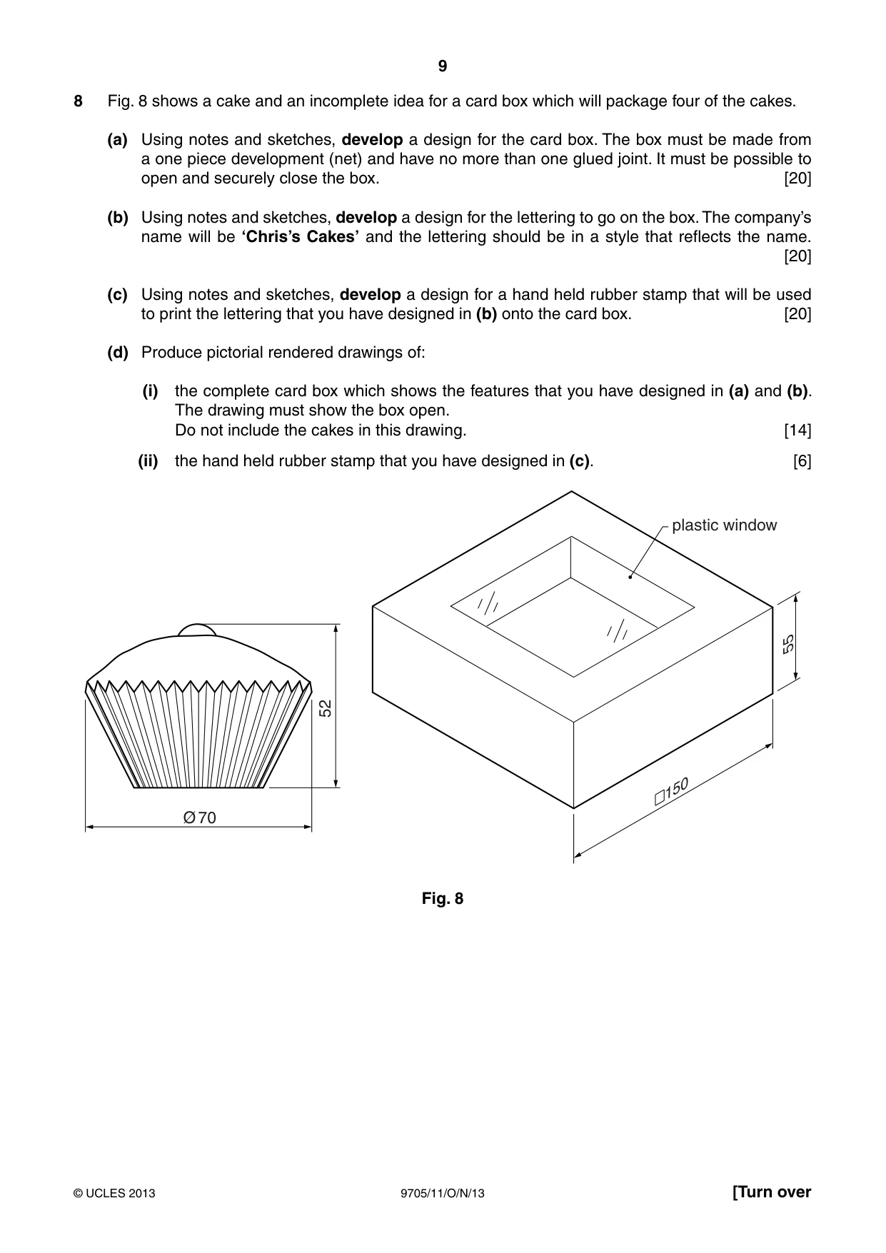 Cambridge A Level Design and Technology 9705 2013 Oct/Nov Paper 1 · Variant 1 question paper, page 9 of 12