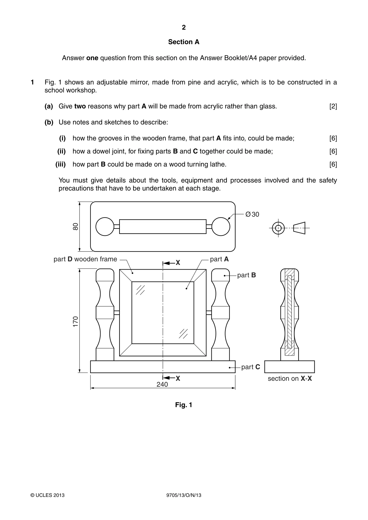 Cambridge A Level Design and Technology 9705 2013 Oct/Nov Paper 1 · Variant 3 question paper, page 2 of 16