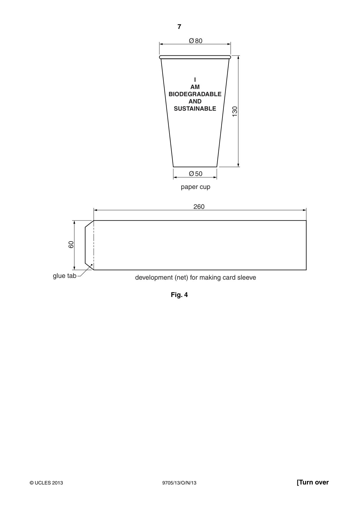 Cambridge A Level Design and Technology 9705 2013 Oct/Nov Paper 1 · Variant 3 question paper, page 7 of 16