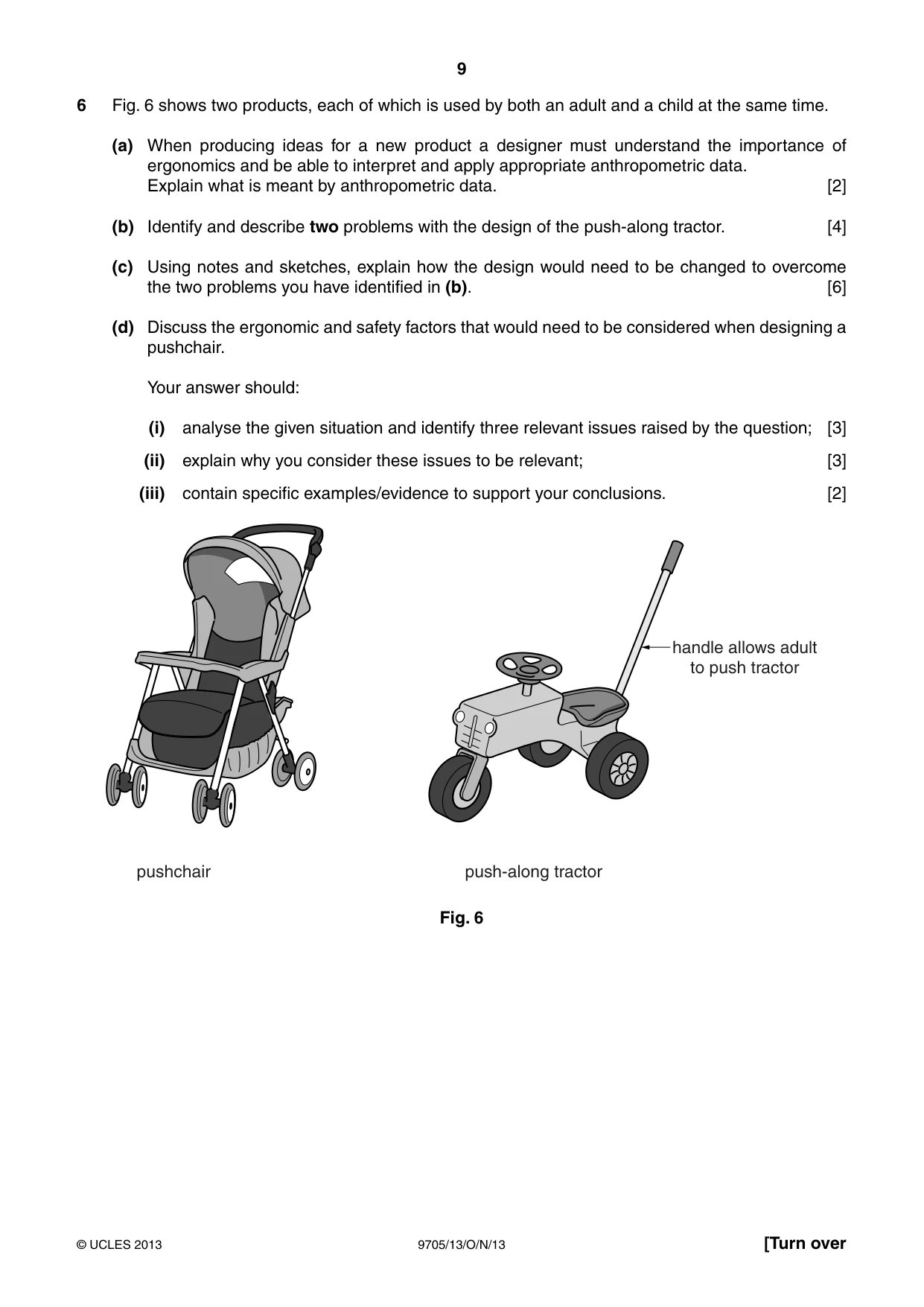 Cambridge A Level Design and Technology 9705 2013 Oct/Nov Paper 1 · Variant 3 question paper, page 9 of 16