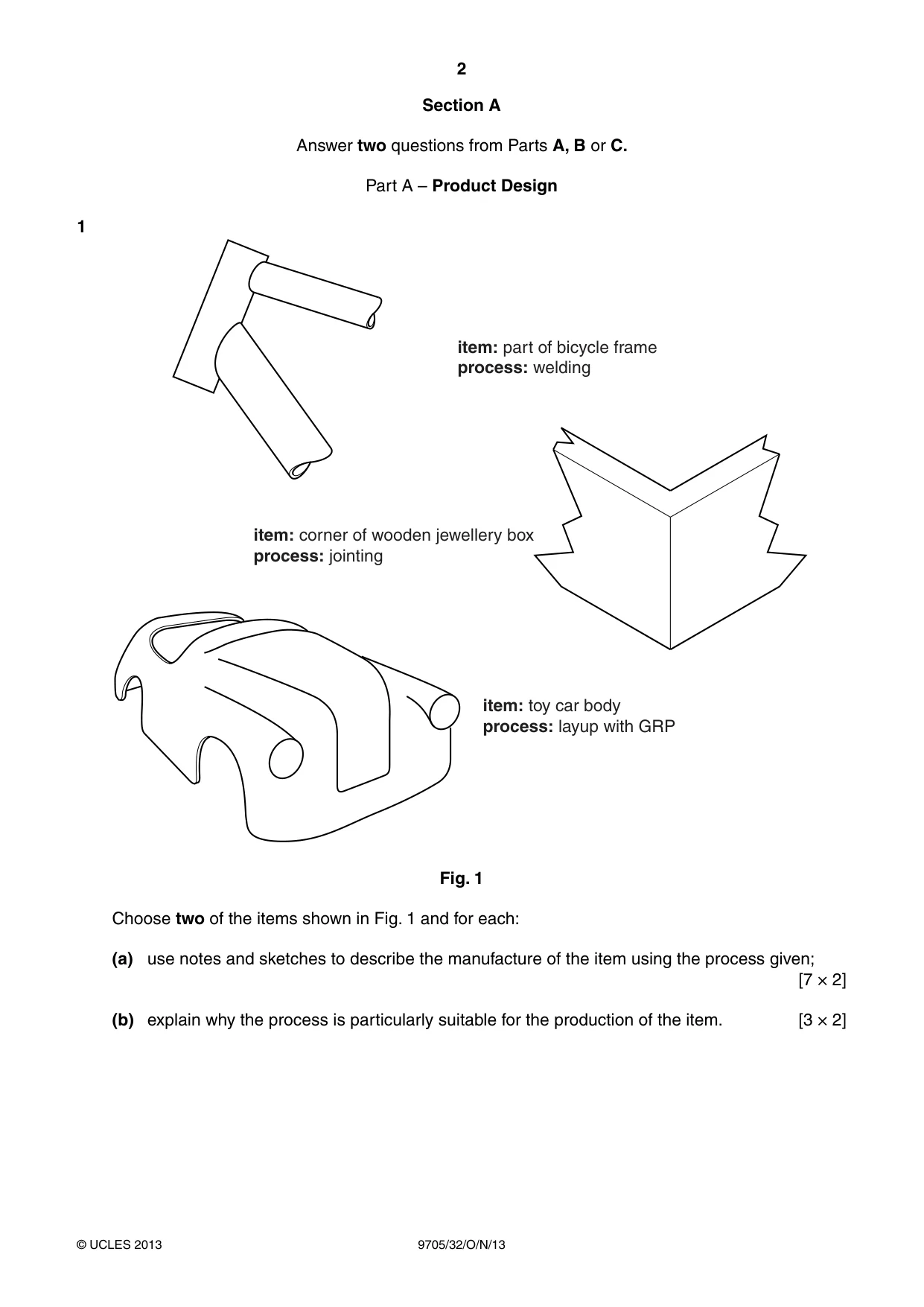 Cambridge A Level Design and Technology 9705 2013 Oct/Nov Paper 3 · Variant 2 question paper, page 2 of 12