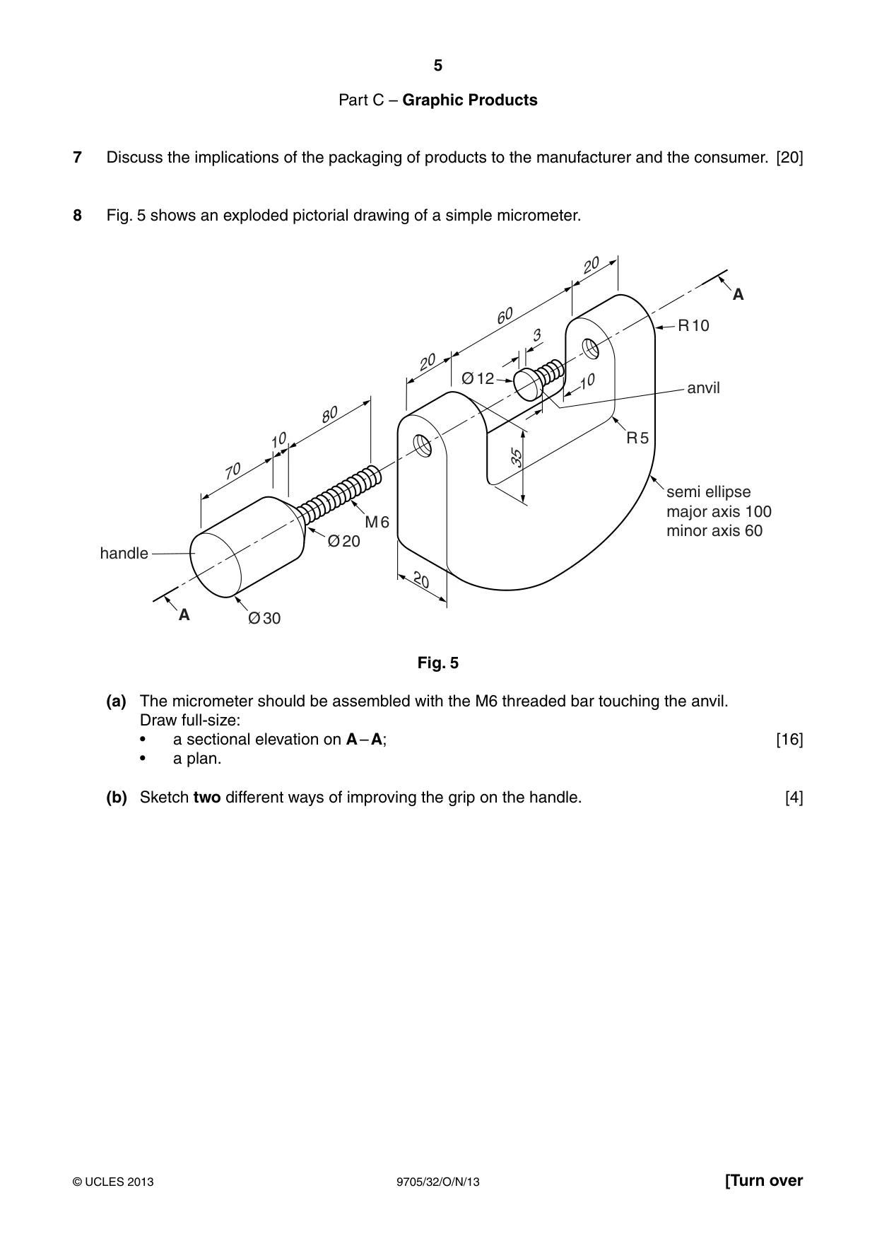 Cambridge A Level Design and Technology 9705 2013 Oct/Nov Paper 3 · Variant 2 question paper, page 5 of 12