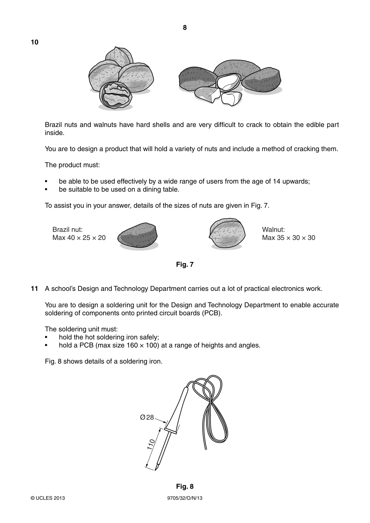 Cambridge A Level Design and Technology 9705 2013 Oct/Nov Paper 3 · Variant 2 question paper, page 8 of 12