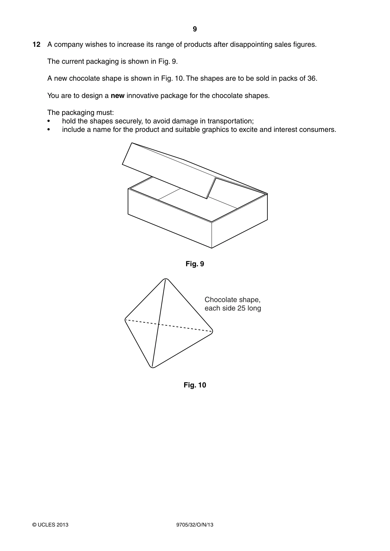 Cambridge A Level Design and Technology 9705 2013 Oct/Nov Paper 3 · Variant 2 question paper, page 9 of 12