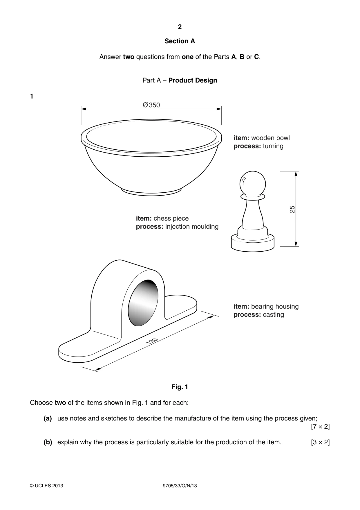 Cambridge A Level Design and Technology 9705 2013 Oct/Nov Paper 3 · Variant 3 question paper, page 2 of 12