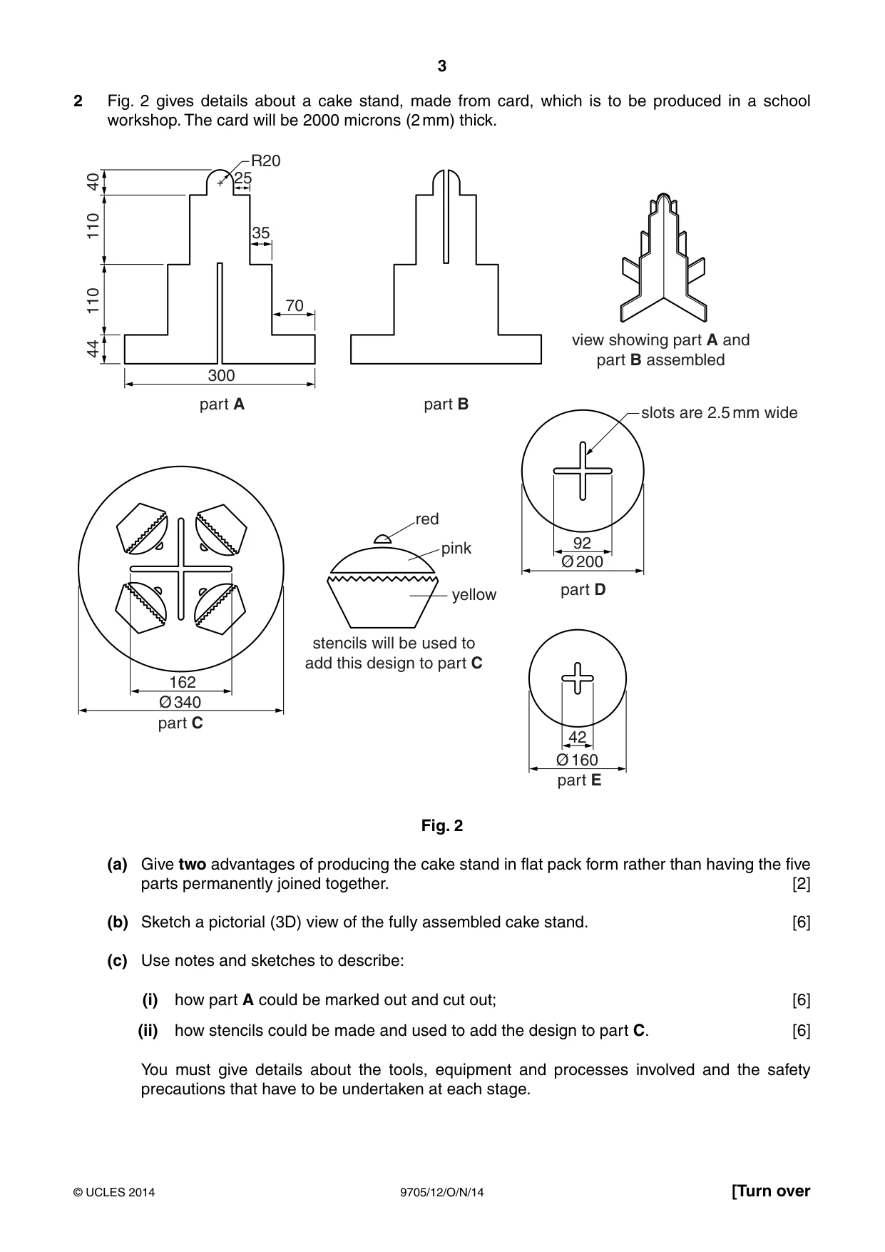 Cambridge A Level Design and Technology 9705 2014 Oct/Nov Paper 1 · Variant 2 question paper, page 3 of 12