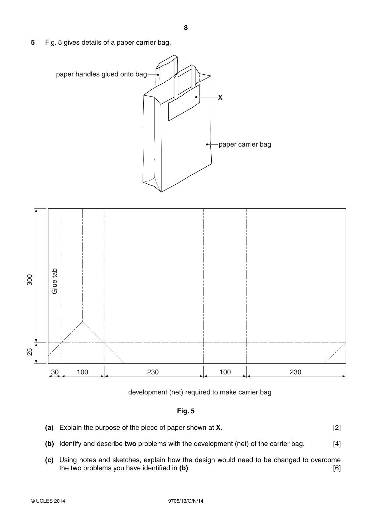 Cambridge A Level Design and Technology 9705 2014 Oct/Nov Paper 1 · Variant 3 question paper, page 8 of 16