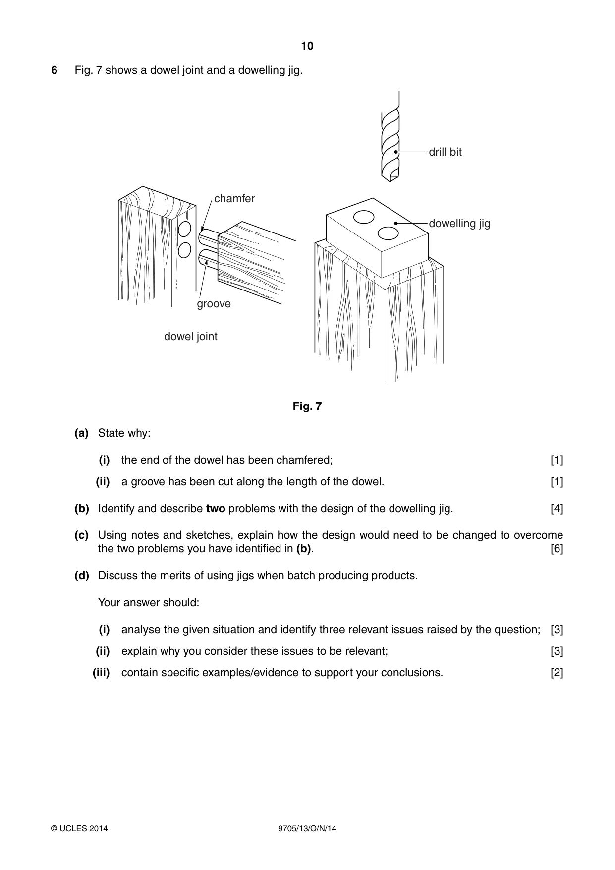 Cambridge A Level Design and Technology 9705 2014 Oct/Nov Paper 1 · Variant 3 question paper, page 10 of 16