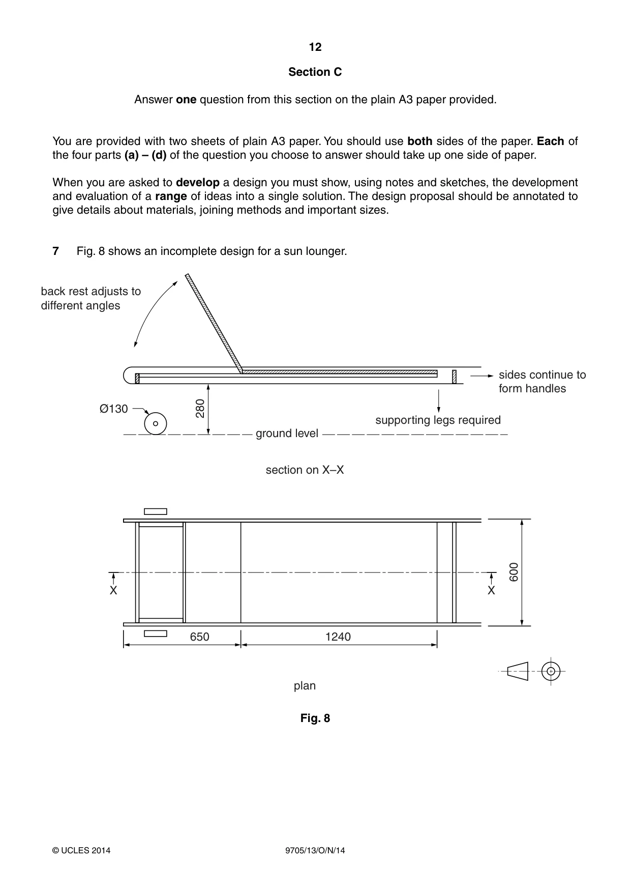 Cambridge A Level Design and Technology 9705 2014 Oct/Nov Paper 1 · Variant 3 question paper, page 12 of 16