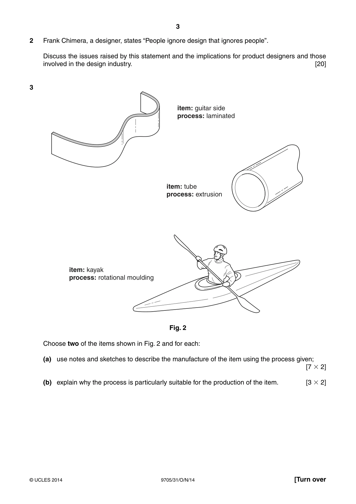 Cambridge A Level Design and Technology 9705 2014 Oct/Nov Paper 3 · Variant 1 question paper, page 3 of 12
