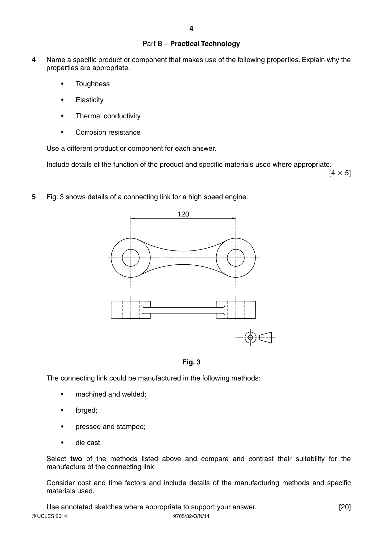 Cambridge A Level Design and Technology 9705 2014 Oct/Nov Paper 3 · Variant 2 question paper, page 4 of 12