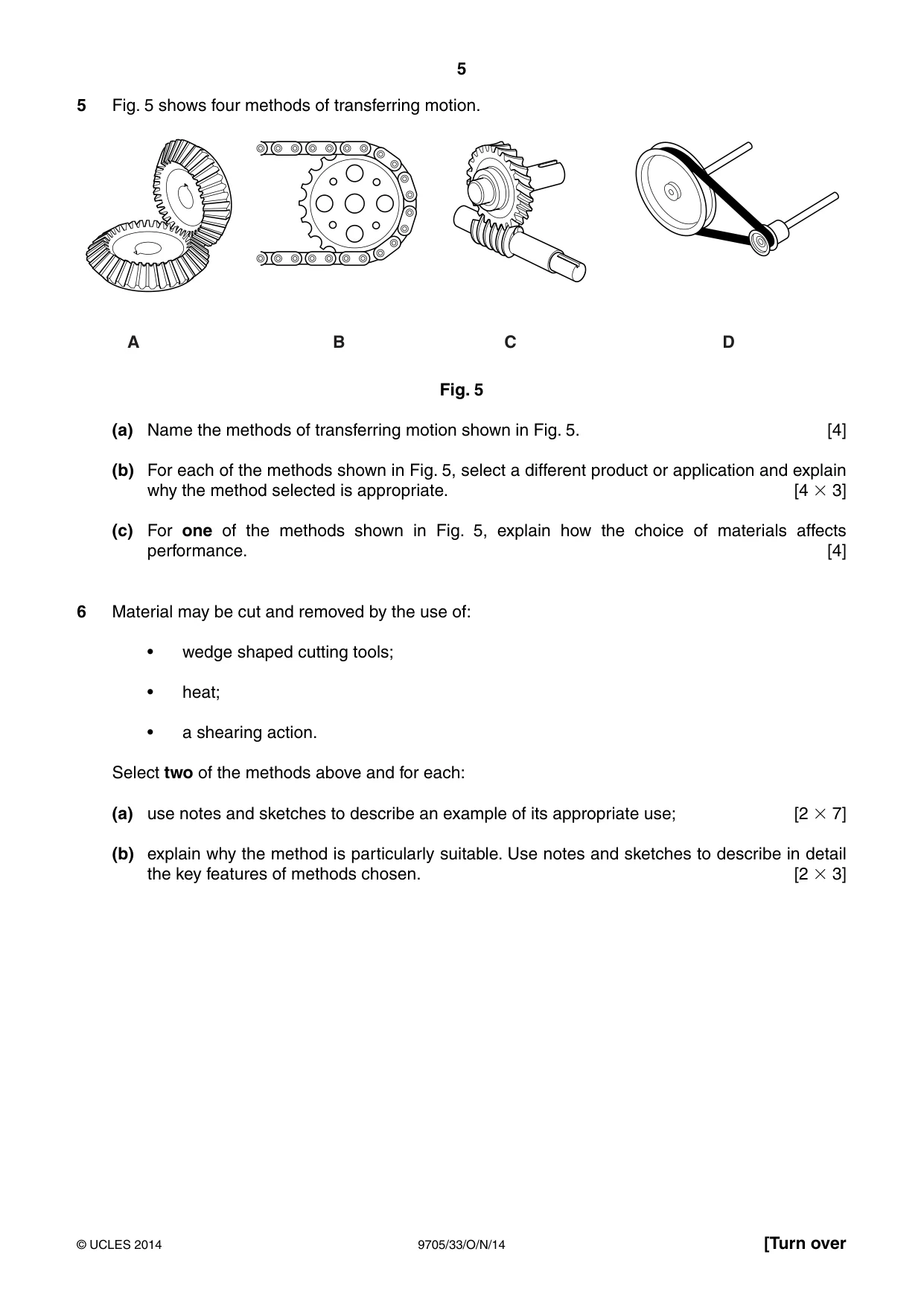 Cambridge A Level Design and Technology 9705 2014 Oct/Nov Paper 3 · Variant 3 question paper, page 5 of 12