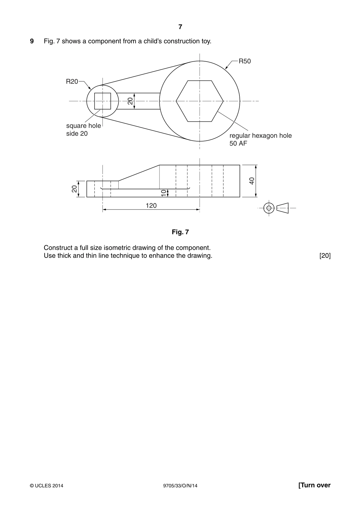 Cambridge A Level Design and Technology 9705 2014 Oct/Nov Paper 3 · Variant 3 question paper, page 7 of 12