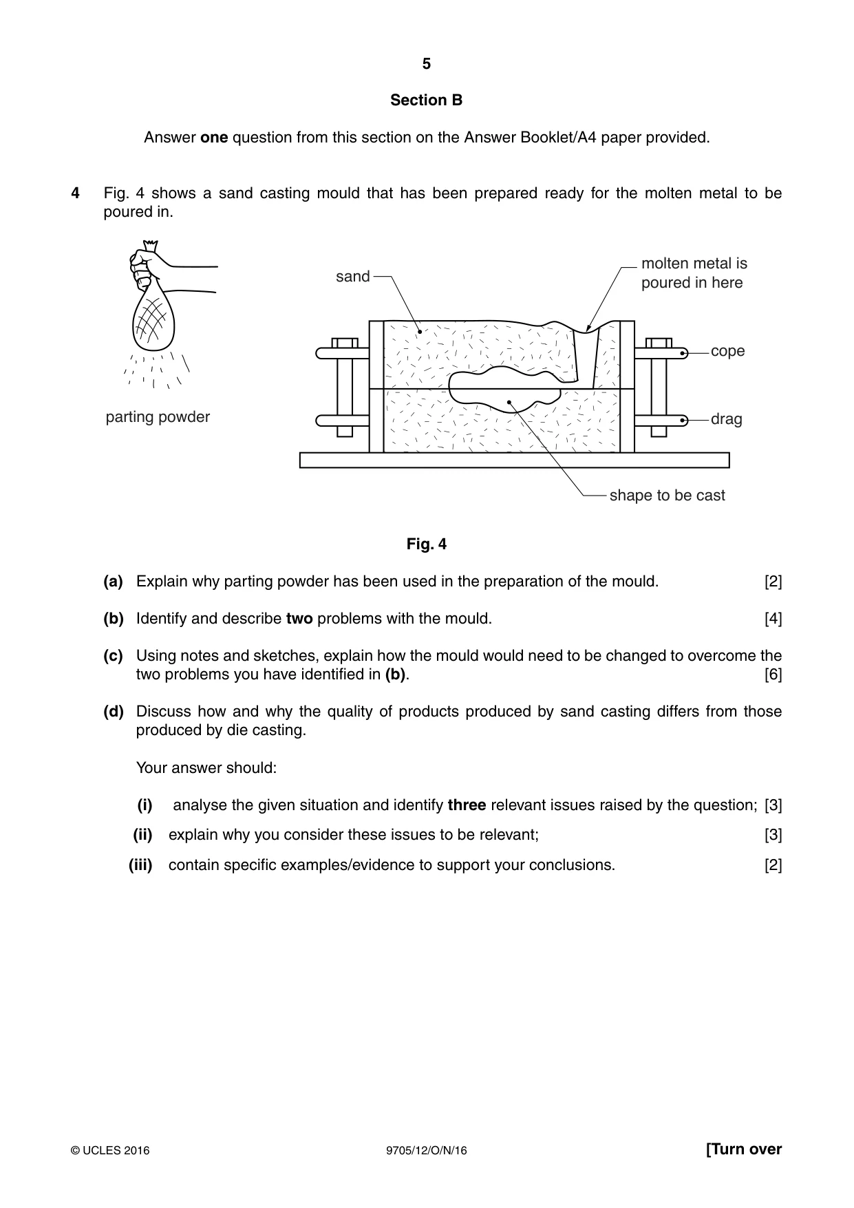 Cambridge A Level Design and Technology 9705 2016 Oct/Nov Paper 1 · Variant 2 question paper, page 5 of 12