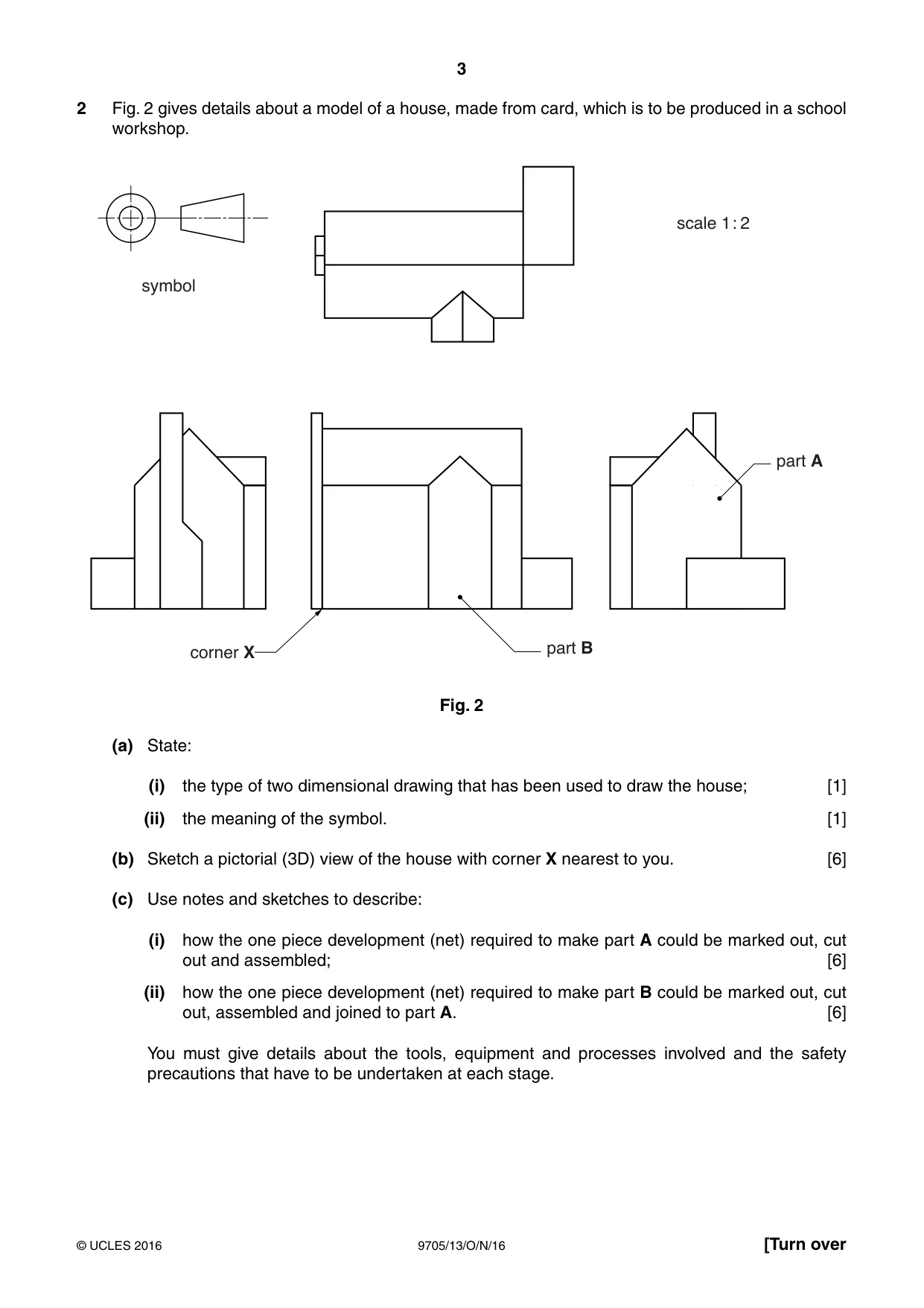 Cambridge A Level Design and Technology 9705 2016 Oct/Nov Paper 1 · Variant 3 question paper, page 3 of 12