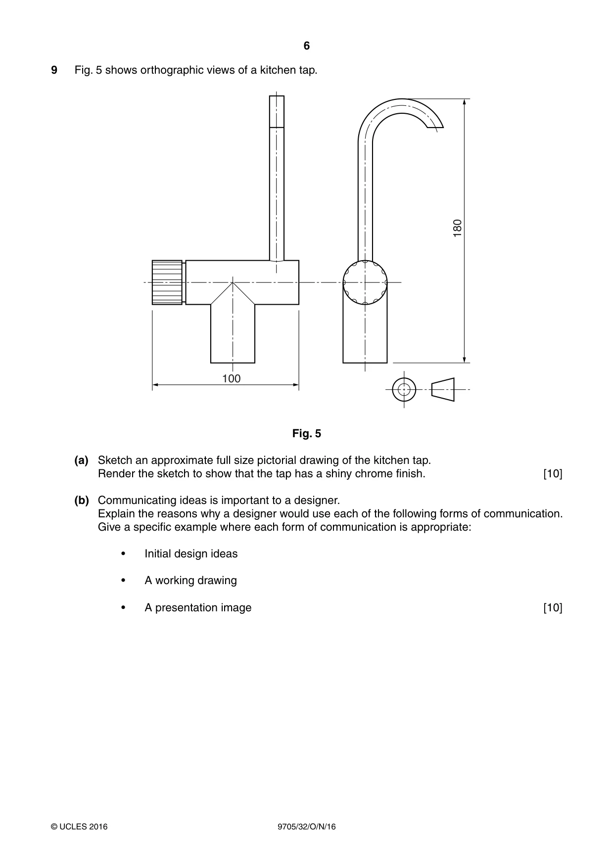 Cambridge A Level Design and Technology 9705 2016 Oct/Nov Paper 3 · Variant 2 question paper, page 6 of 8