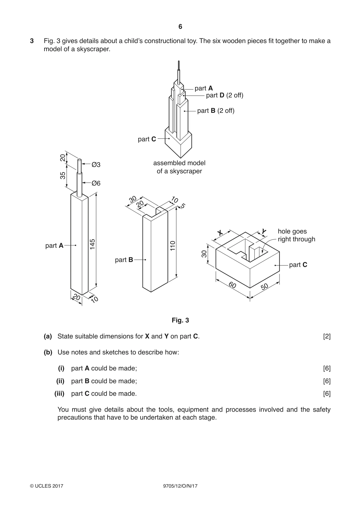 Cambridge A Level Design and Technology 9705 2017 Oct/Nov Paper 1 · Variant 2 question paper, page 6 of 16