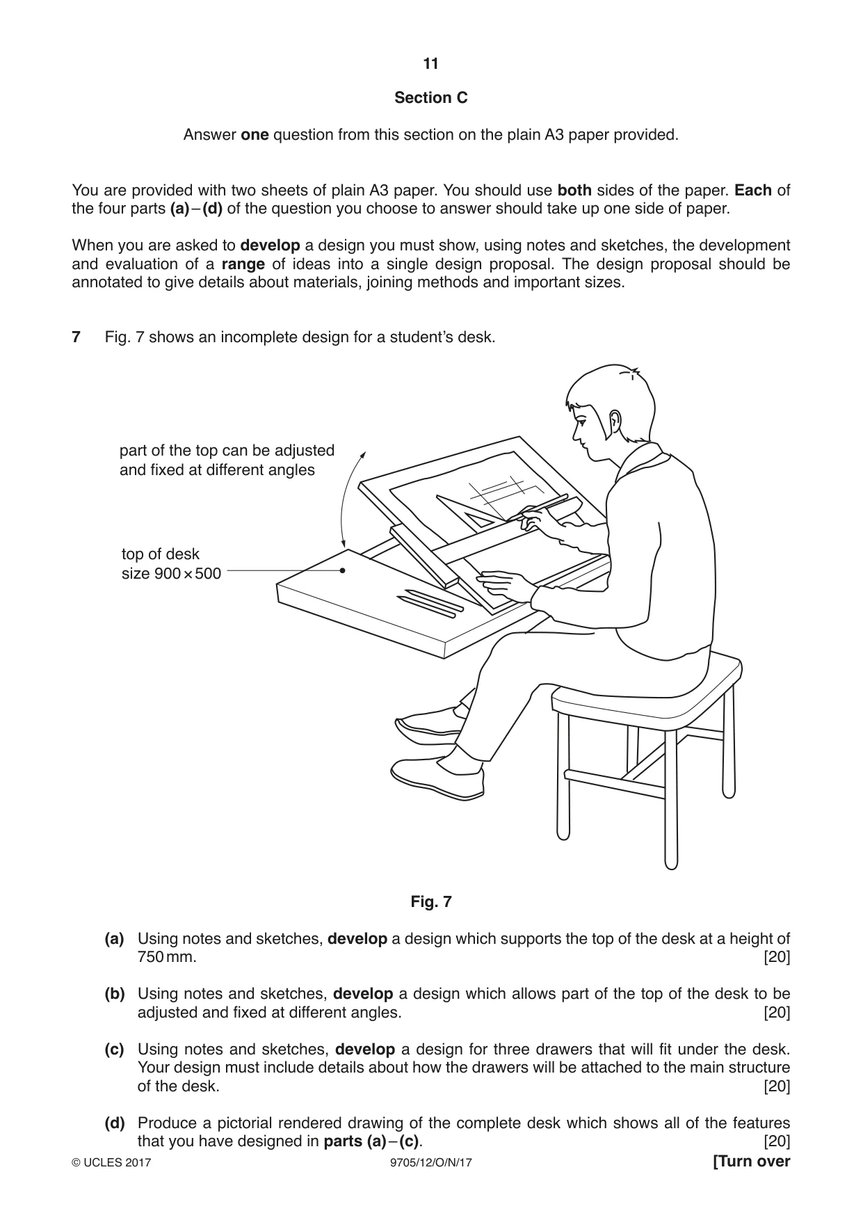 Cambridge A Level Design and Technology 9705 2017 Oct/Nov Paper 1 · Variant 2 question paper, page 11 of 16