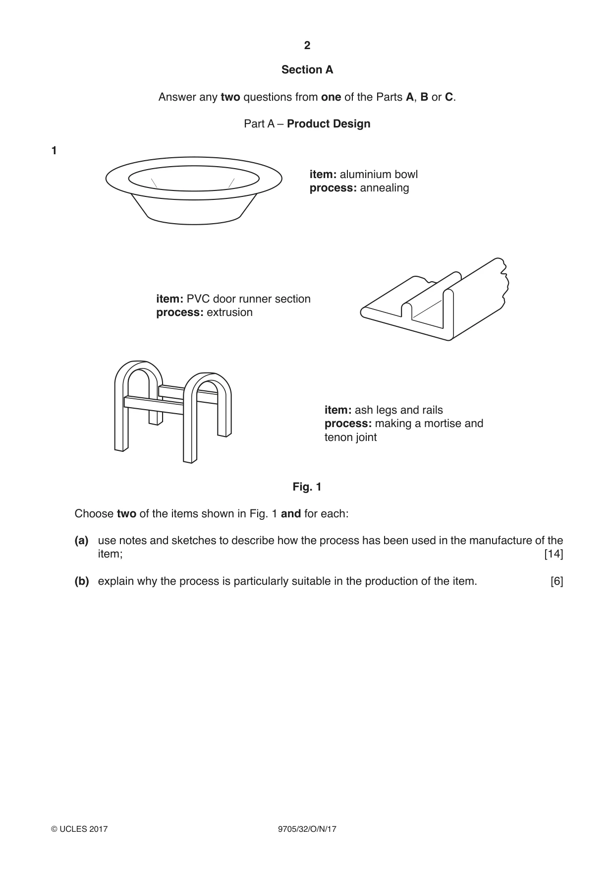Cambridge A Level Design and Technology 9705 2017 Oct/Nov Paper 3 · Variant 2 question paper, page 2 of 12