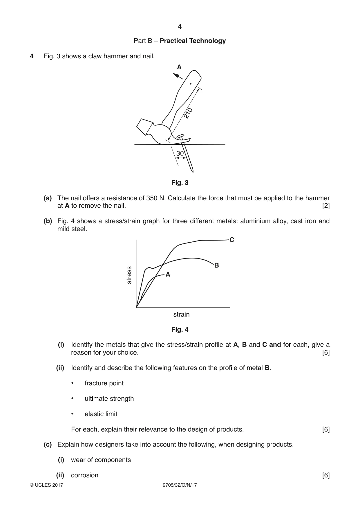 Cambridge A Level Design and Technology 9705 2017 Oct/Nov Paper 3 · Variant 2 question paper, page 4 of 12