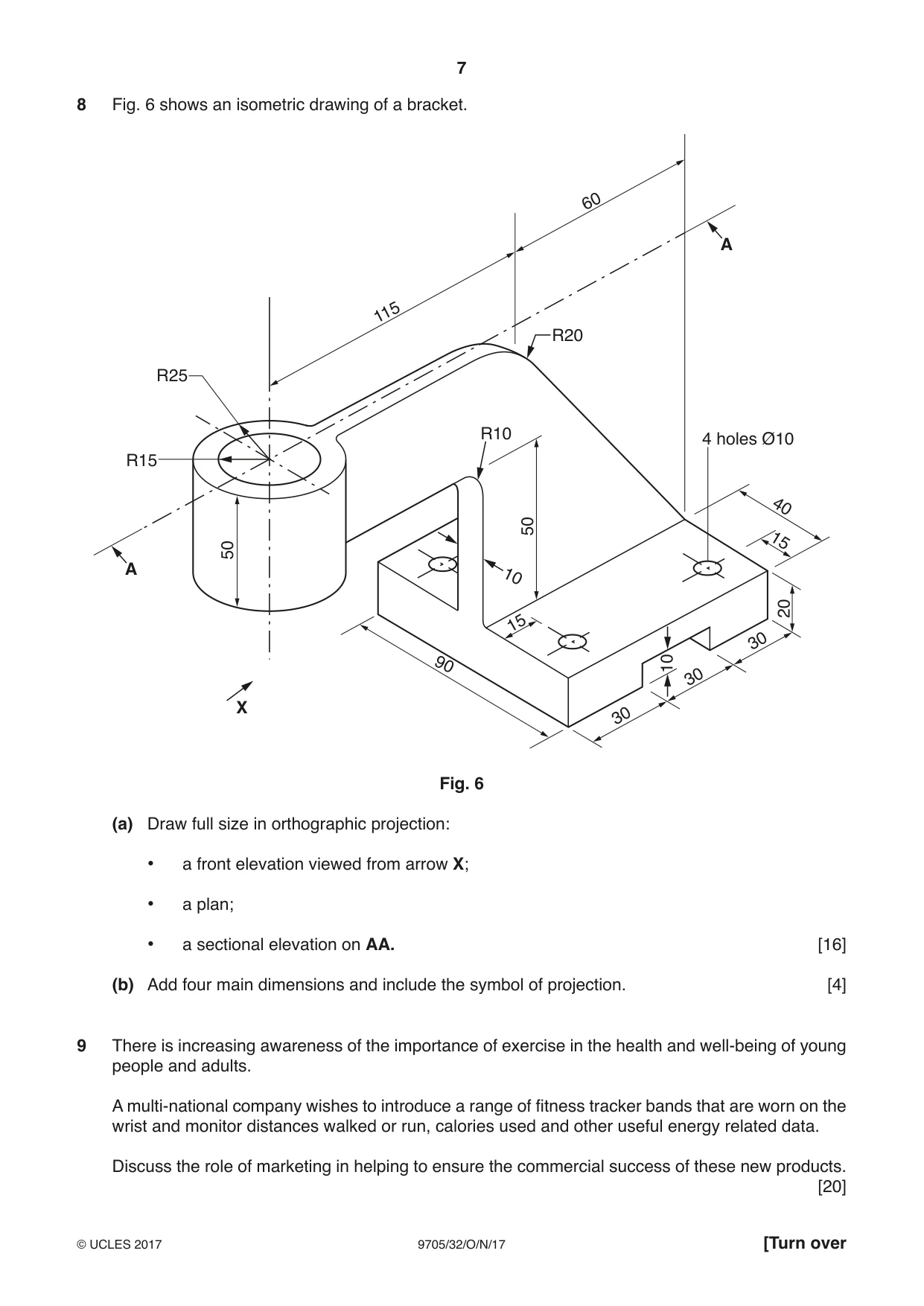 Cambridge A Level Design and Technology 9705 2017 Oct/Nov Paper 3 · Variant 2 question paper, page 7 of 12