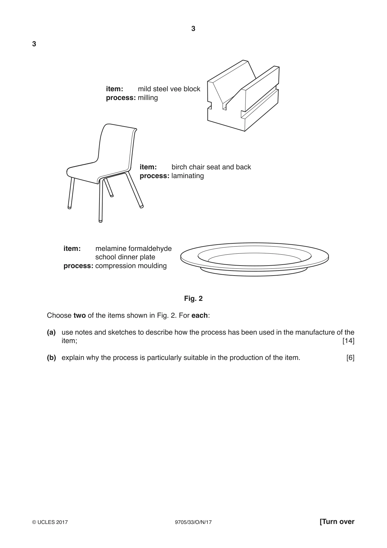 Cambridge A Level Design and Technology 9705 2017 Oct/Nov Paper 3 · Variant 3 question paper, page 3 of 12