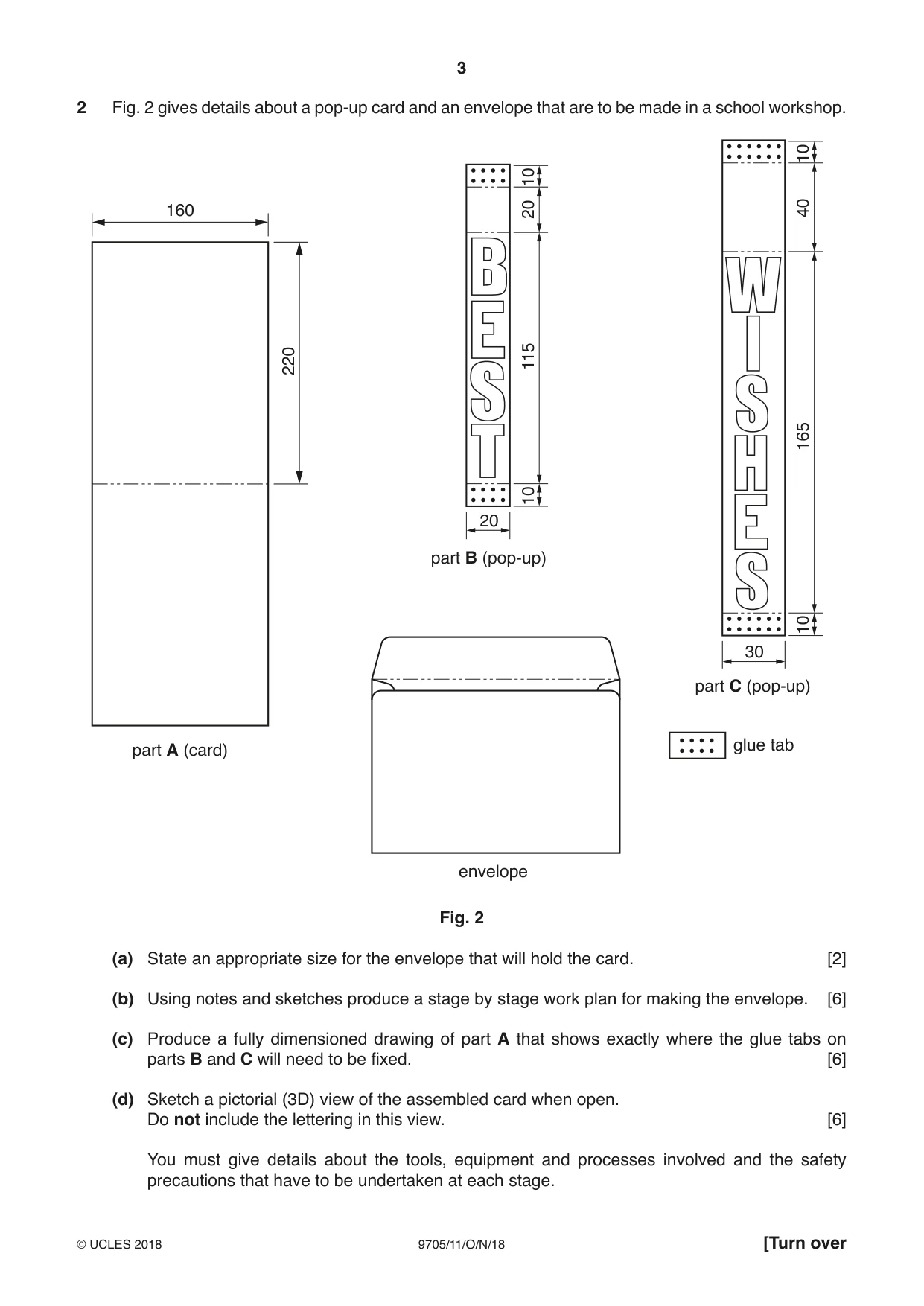 Cambridge A Level Design and Technology 9705 2018 Oct/Nov Paper 1 · Variant 1 question paper, page 3 of 16