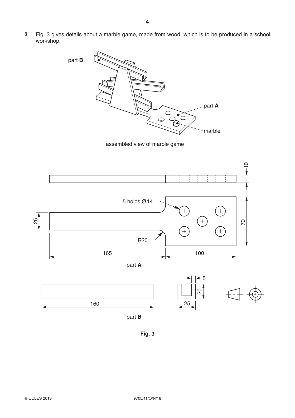 Cambridge A Level Design and Technology 9705 2018 Oct/Nov Paper 1 · Variant 1 question paper, page 4 of 16