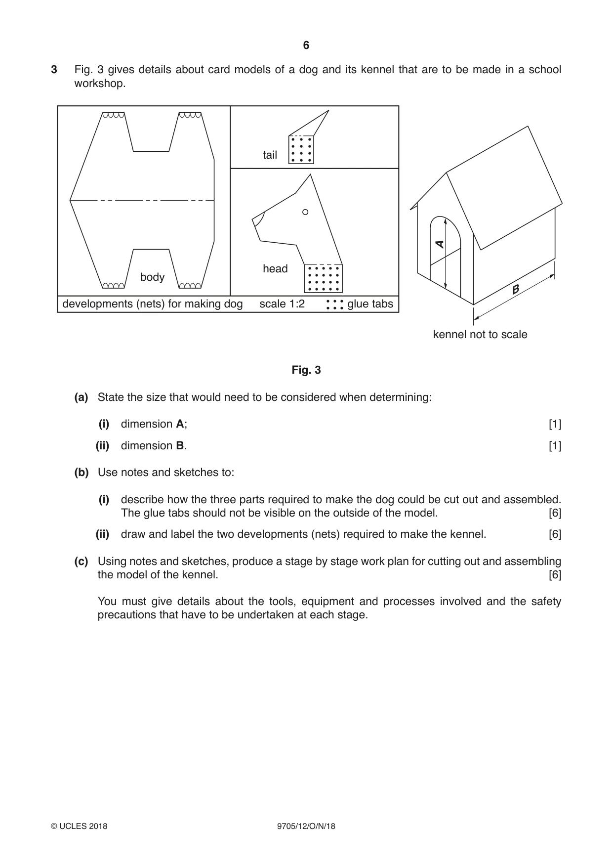 Cambridge A Level Design and Technology 9705 2018 Oct/Nov Paper 1 · Variant 2 question paper, page 6 of 16