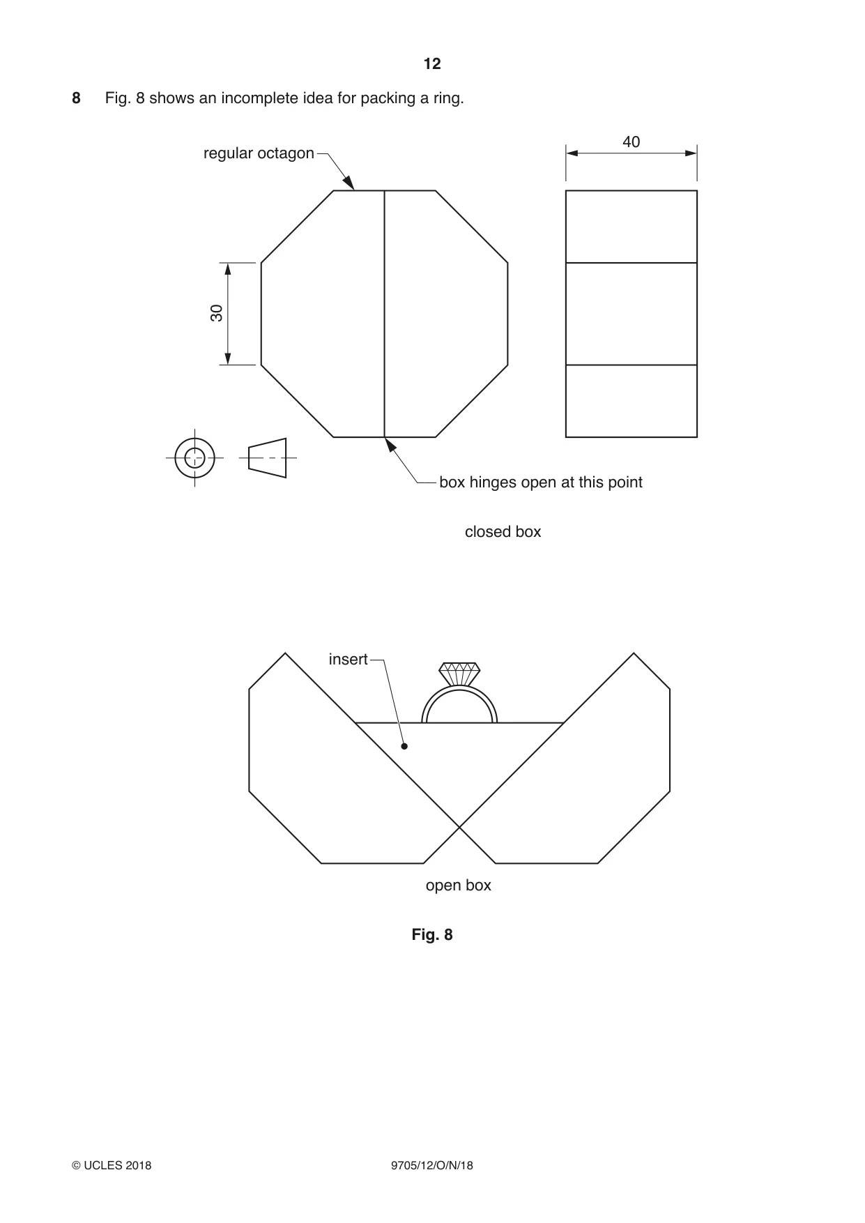 Cambridge A Level Design and Technology 9705 2018 Oct/Nov Paper 1 · Variant 2 question paper, page 12 of 16