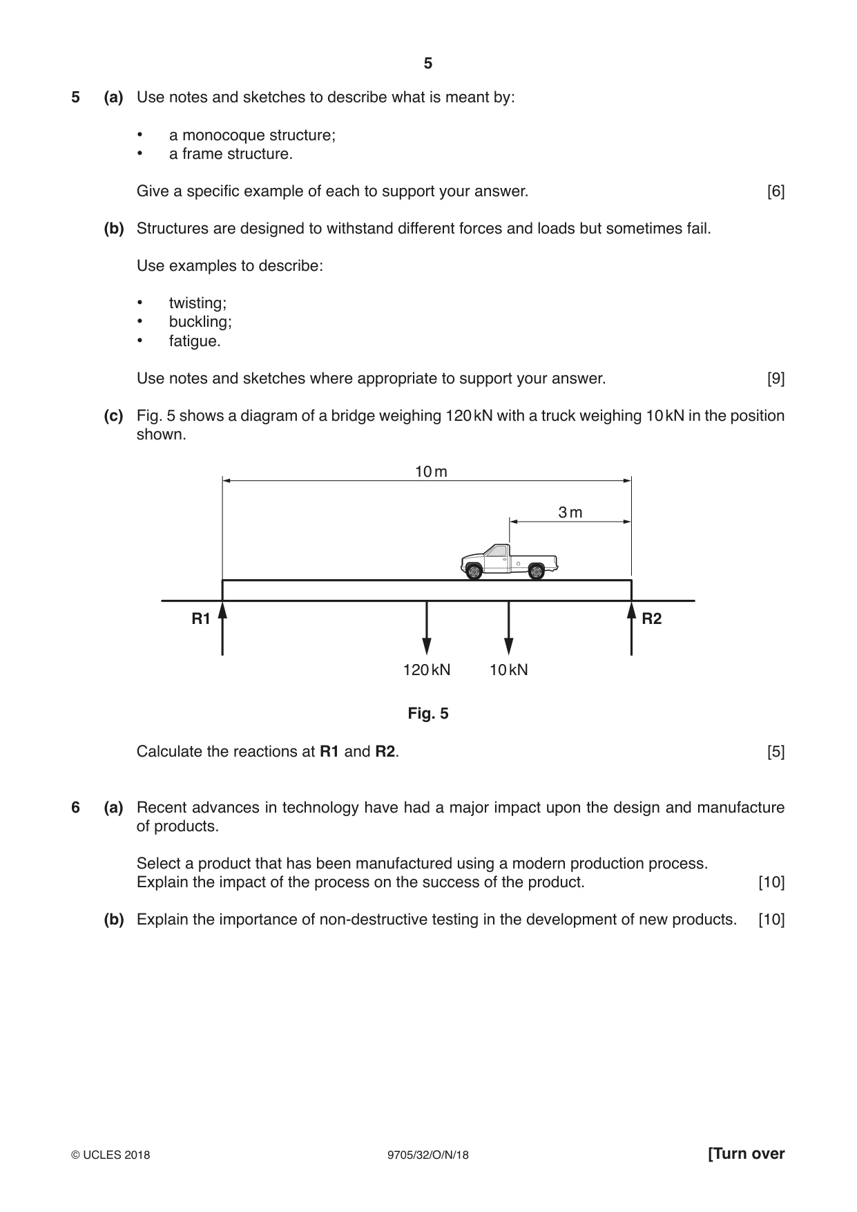 Cambridge A Level Design and Technology 9705 2018 Oct/Nov Paper 3 · Variant 2 question paper, page 5 of 12