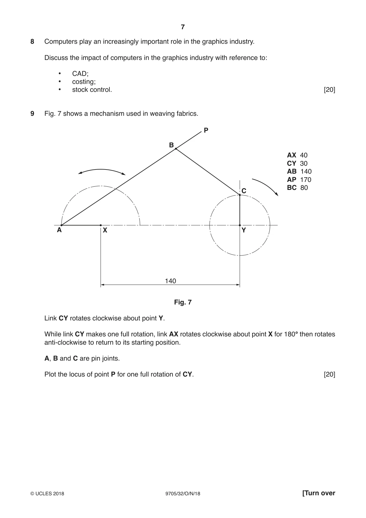 Cambridge A Level Design and Technology 9705 2018 Oct/Nov Paper 3 · Variant 2 question paper, page 7 of 12