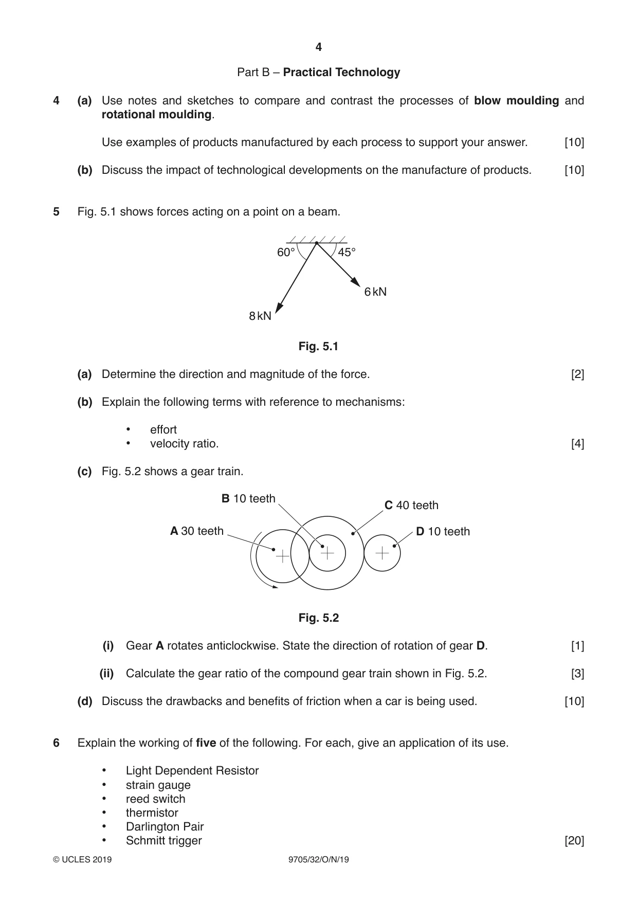 Cambridge A Level Design and Technology 9705 2019 Oct/Nov Paper 3 · Variant 2 question paper, page 4 of 12
