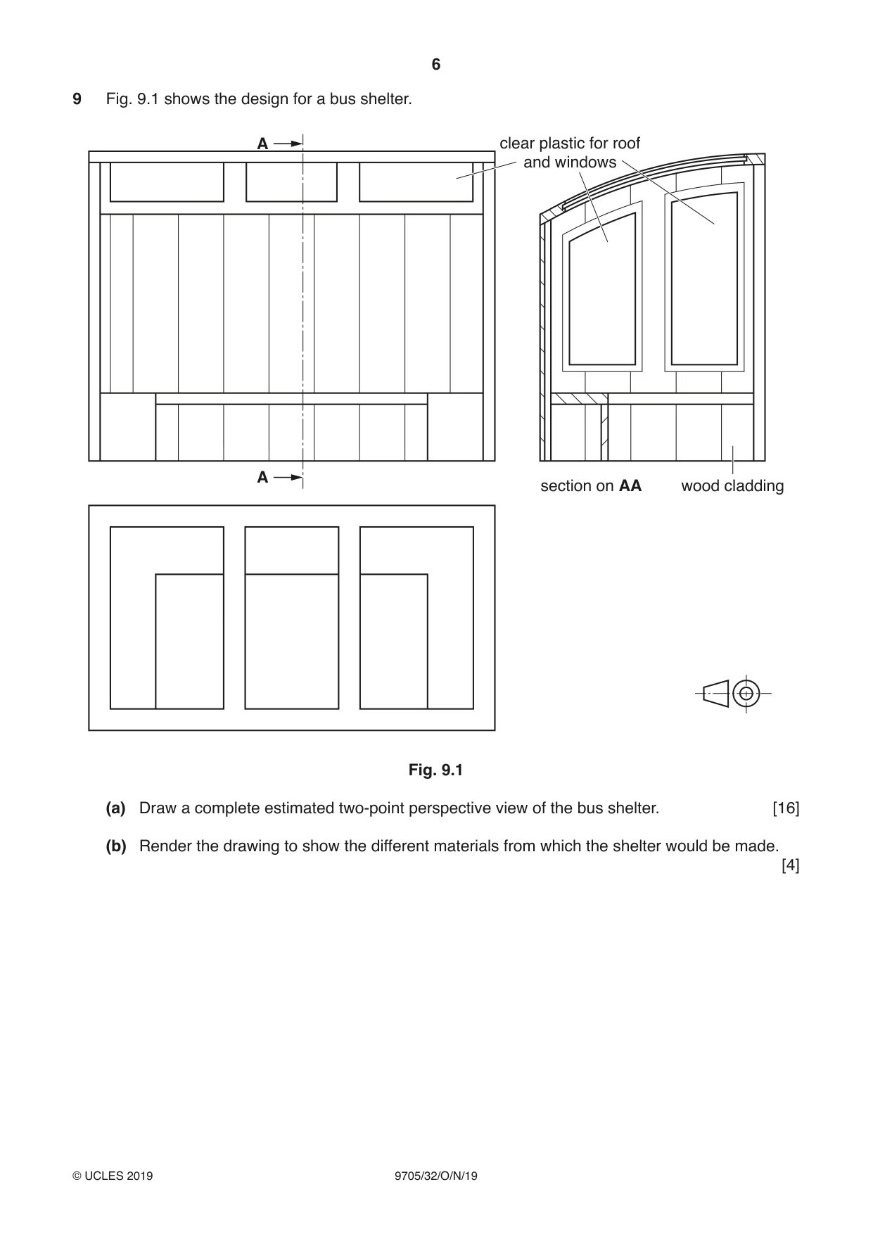 Cambridge A Level Design and Technology 9705 2019 Oct/Nov Paper 3 · Variant 2 question paper, page 6 of 12