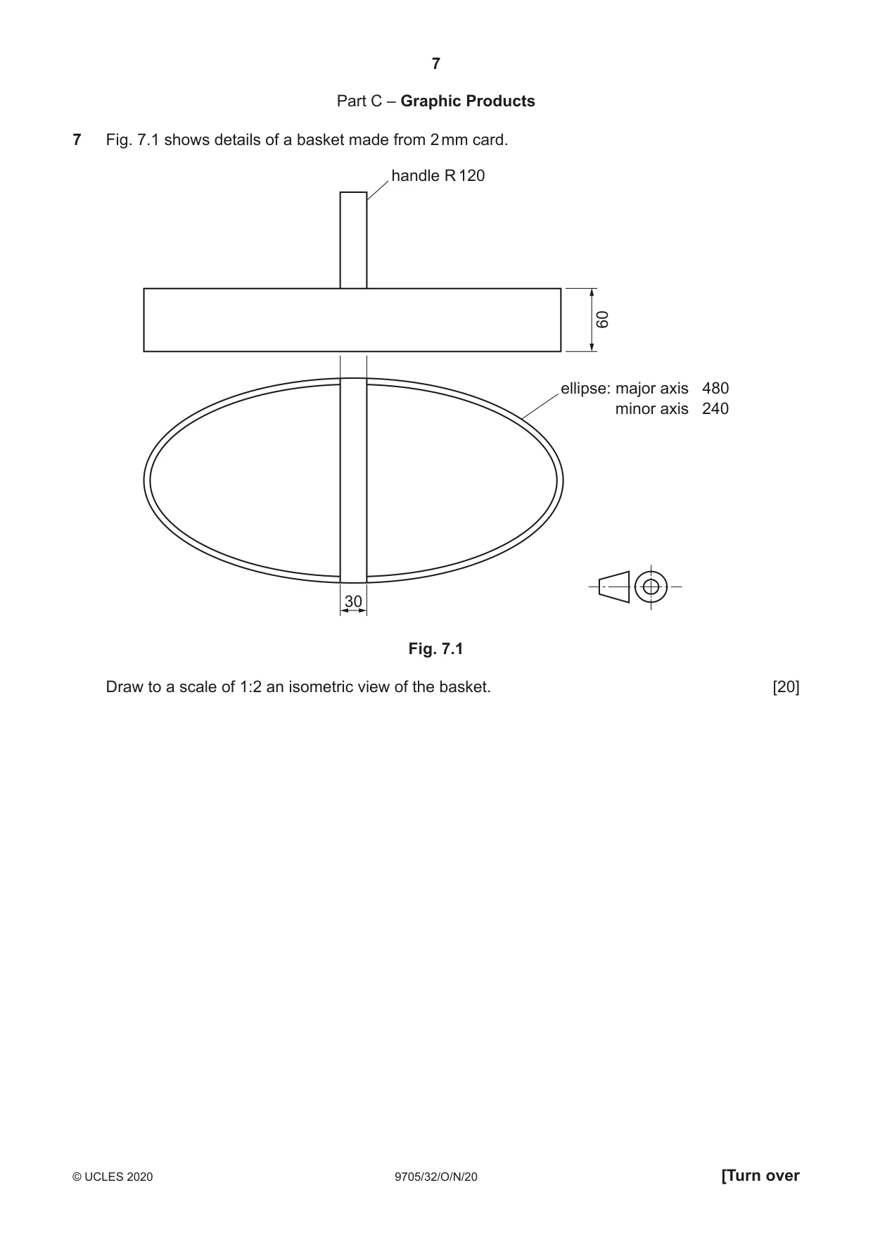 Cambridge A Level Design and Technology 9705 2020 Oct/Nov Paper 3 · Variant 2 question paper, page 7 of 12