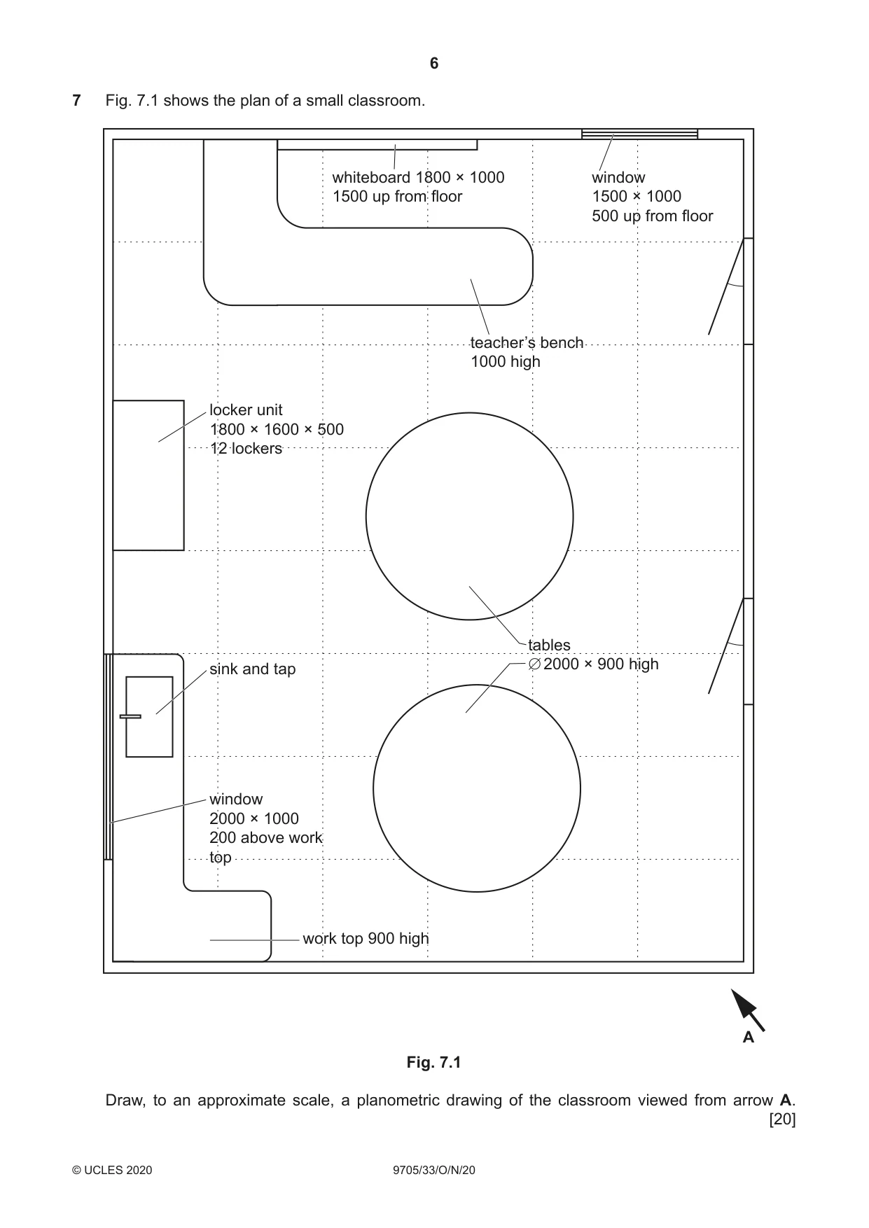 Cambridge A Level Design and Technology 9705 2020 Oct/Nov Paper 3 · Variant 3 question paper, page 6 of 12