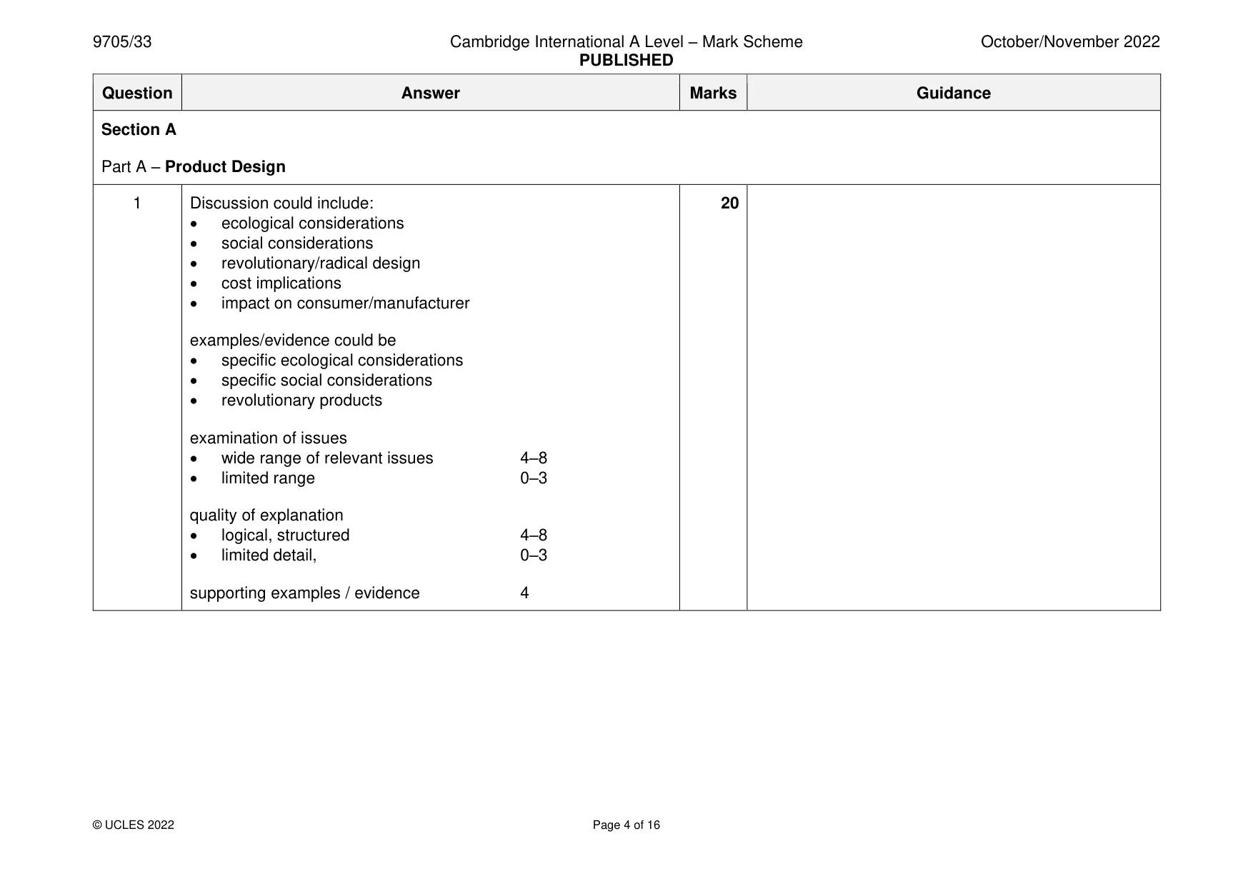 Mark scheme, page 4 of 16