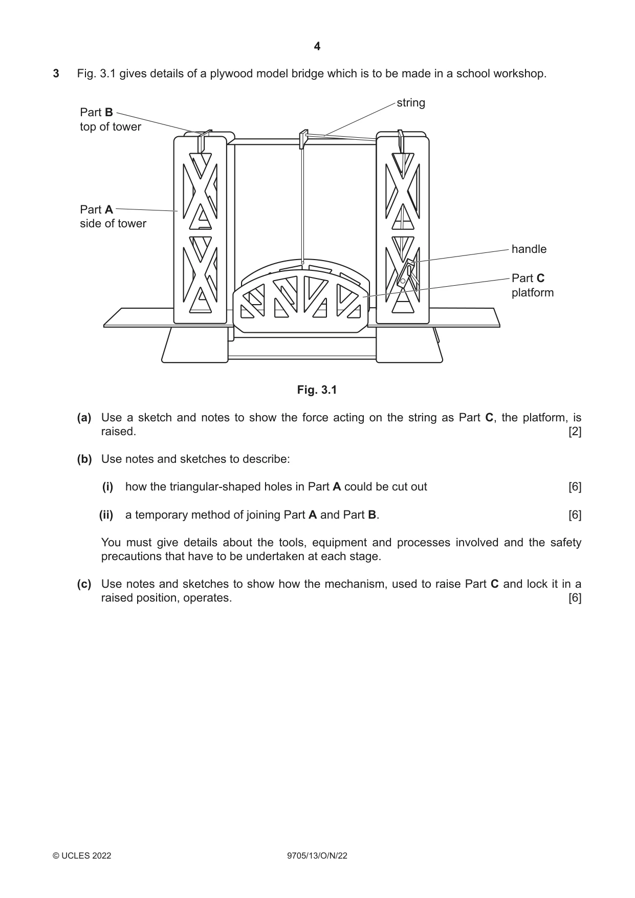 Cambridge A Level Design and Technology 9705 2022 Oct/Nov Paper 1 · Variant 3 question paper, page 4 of 12