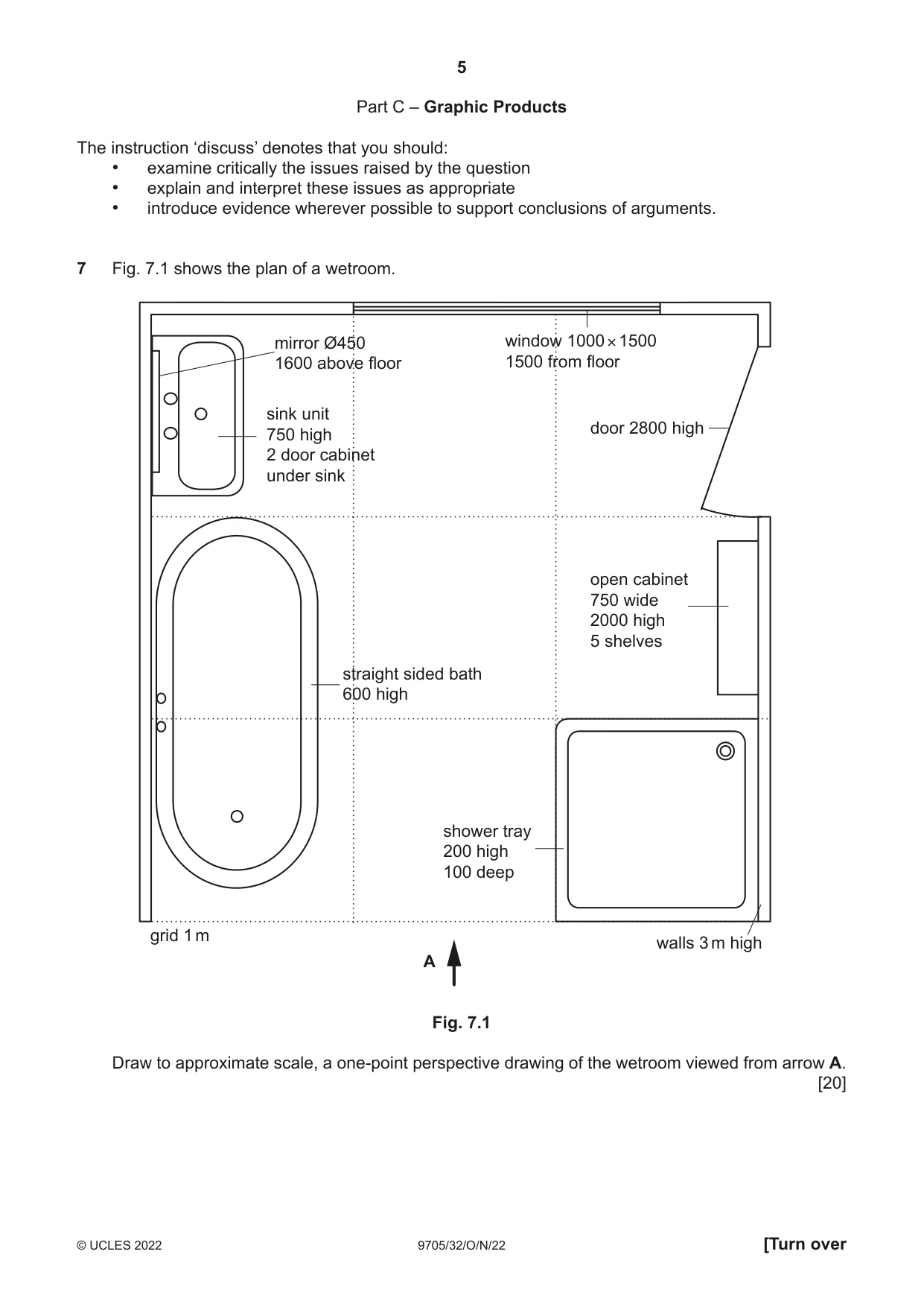 Cambridge A Level Design and Technology 9705 2022 Oct/Nov Paper 3 · Variant 2 question paper, page 5 of 12