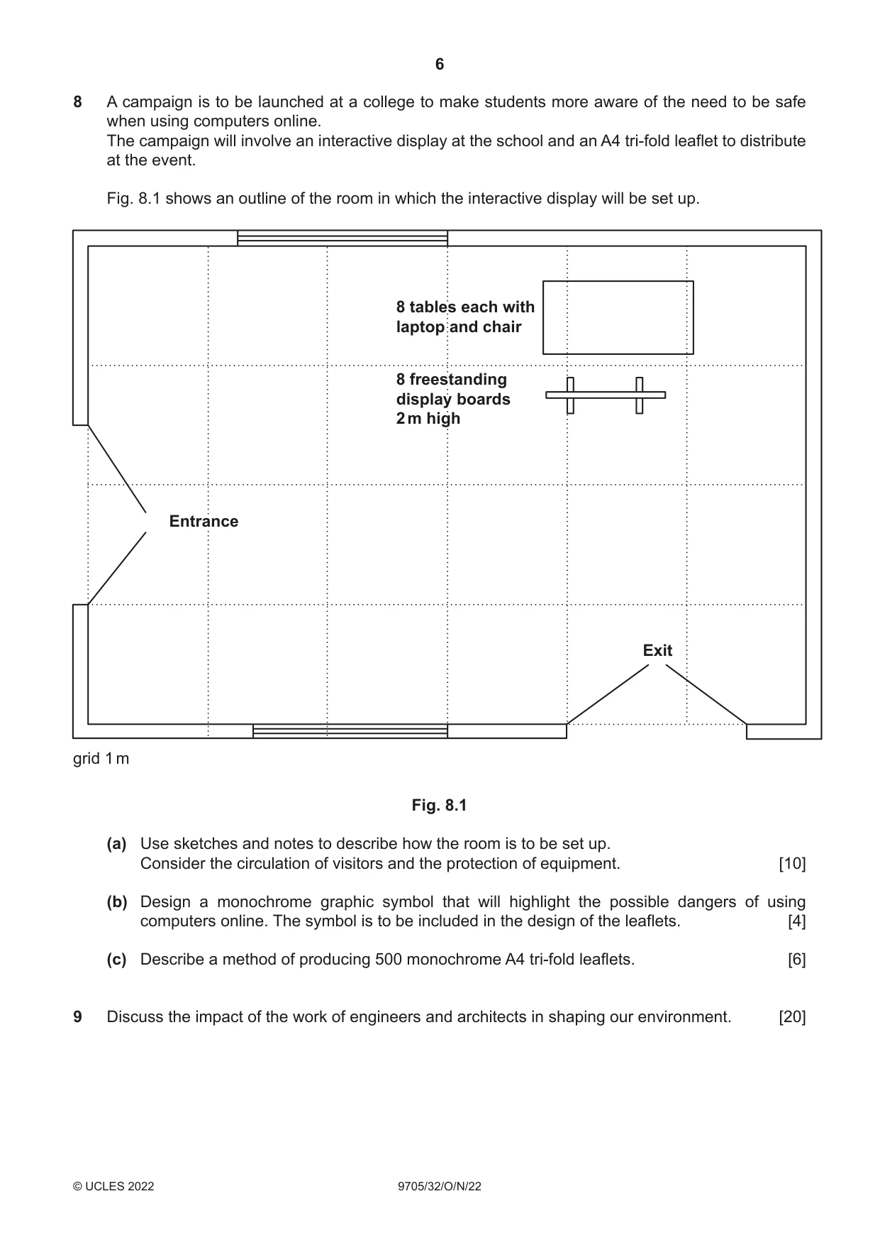Cambridge A Level Design and Technology 9705 2022 Oct/Nov Paper 3 · Variant 2 question paper, page 6 of 12