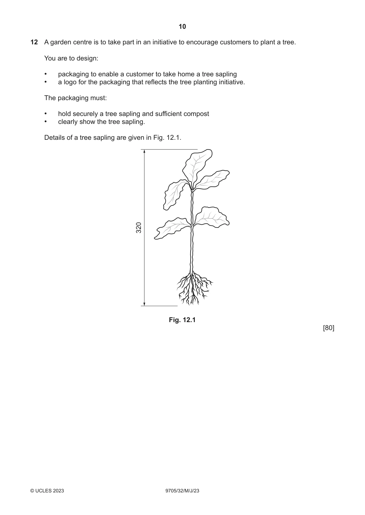 Cambridge A Level Design and Technology 9705 2023 May/June Paper 3 · Variant 2 question paper, page 10 of 12