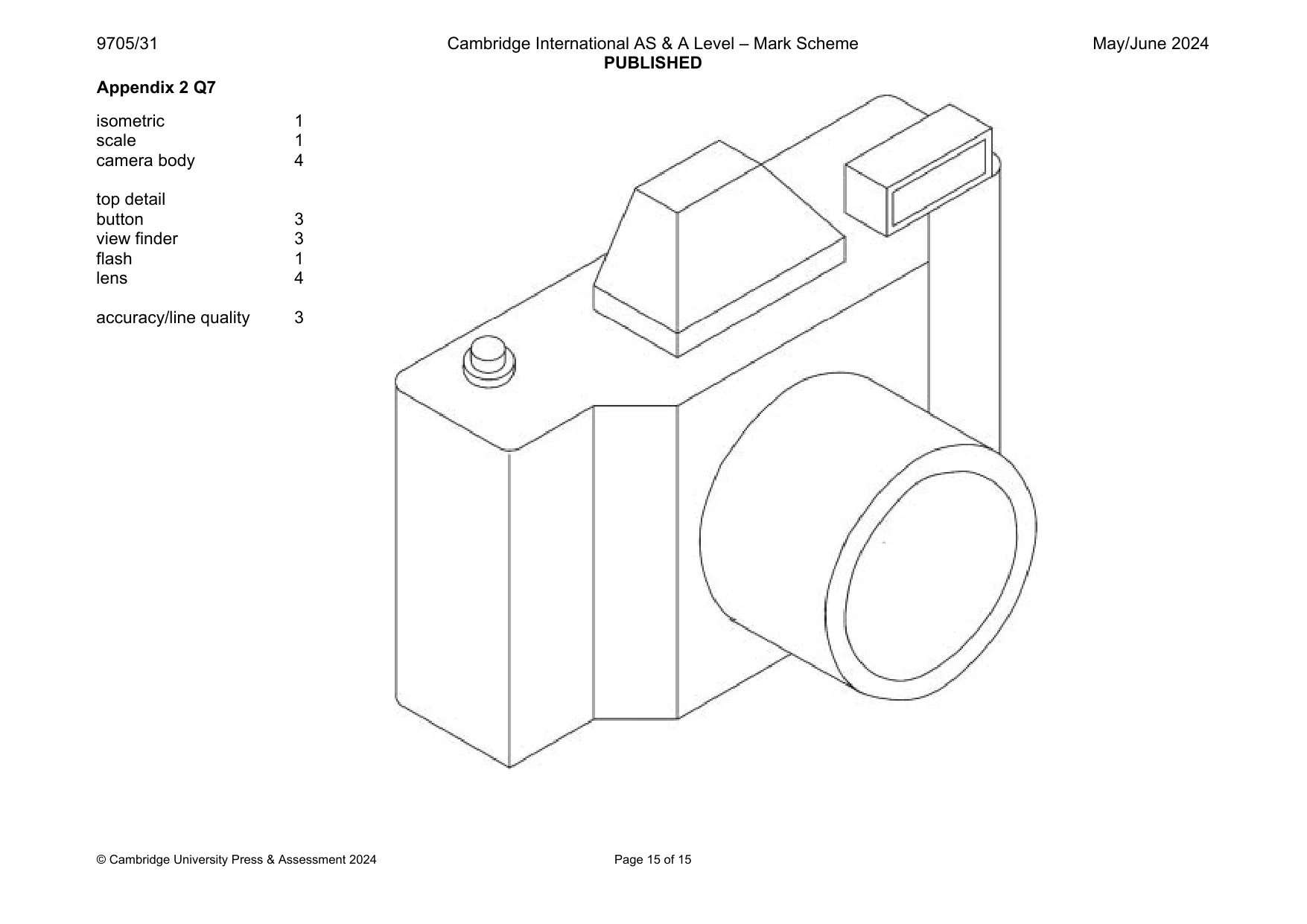 Mark scheme, page 15 of 15