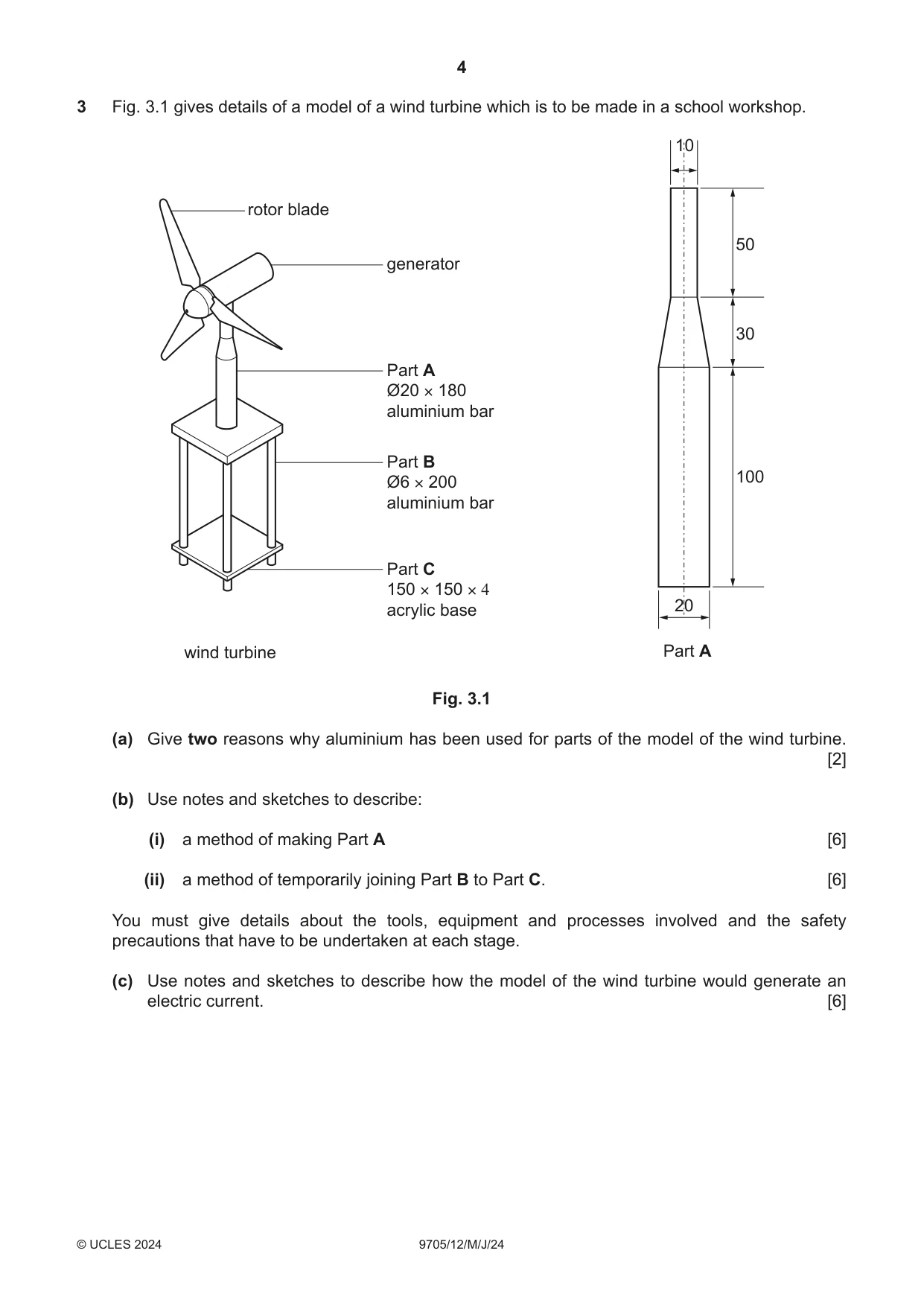Cambridge A Level Design and Technology 9705 2024 May/June Paper 1 · Variant 2 question paper, page 4 of 12