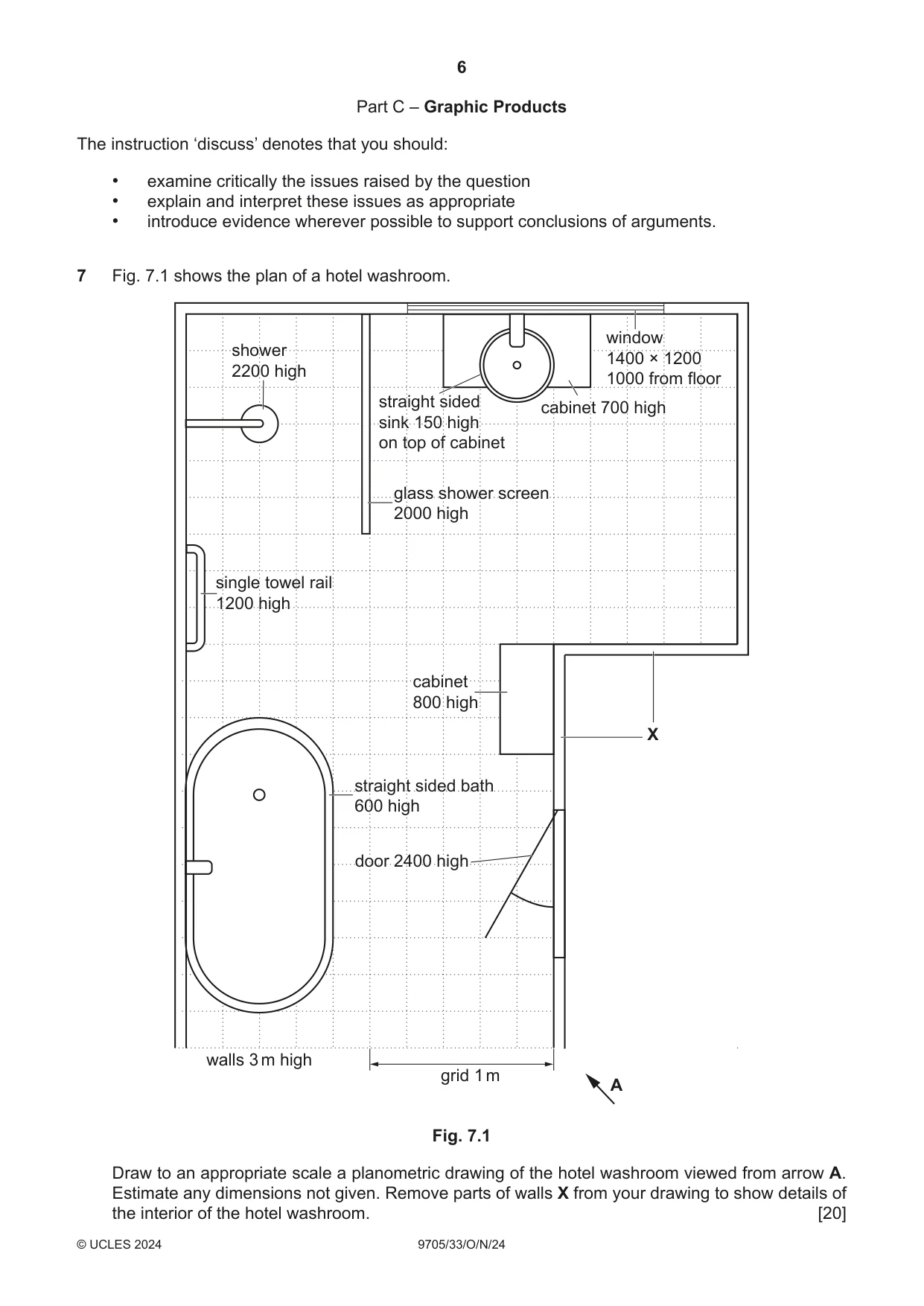 Cambridge A Level Design and Technology 9705 2024 Oct/Nov Paper 3 · Variant 3 question paper, page 6 of 12