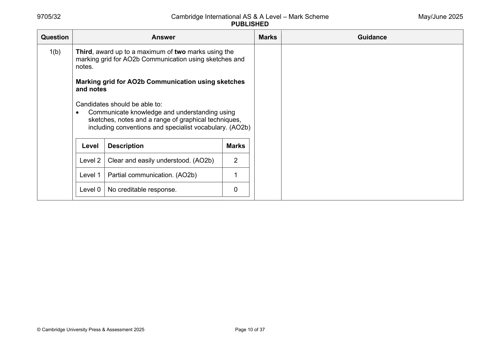 Mark scheme, page 10 of 37
