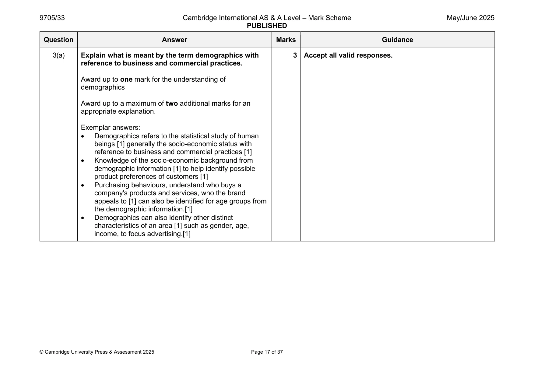 Mark scheme, page 17 of 37